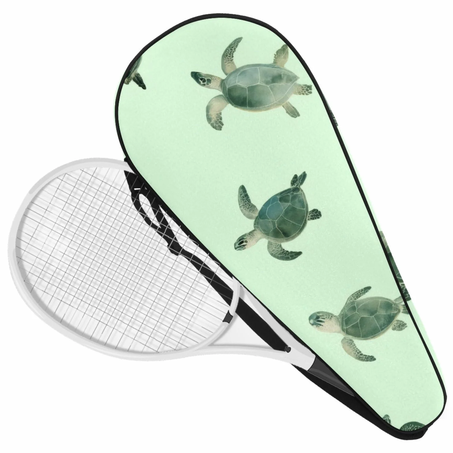 Funda para raqueta de tenis con correa ajustable y soporte para principiantes