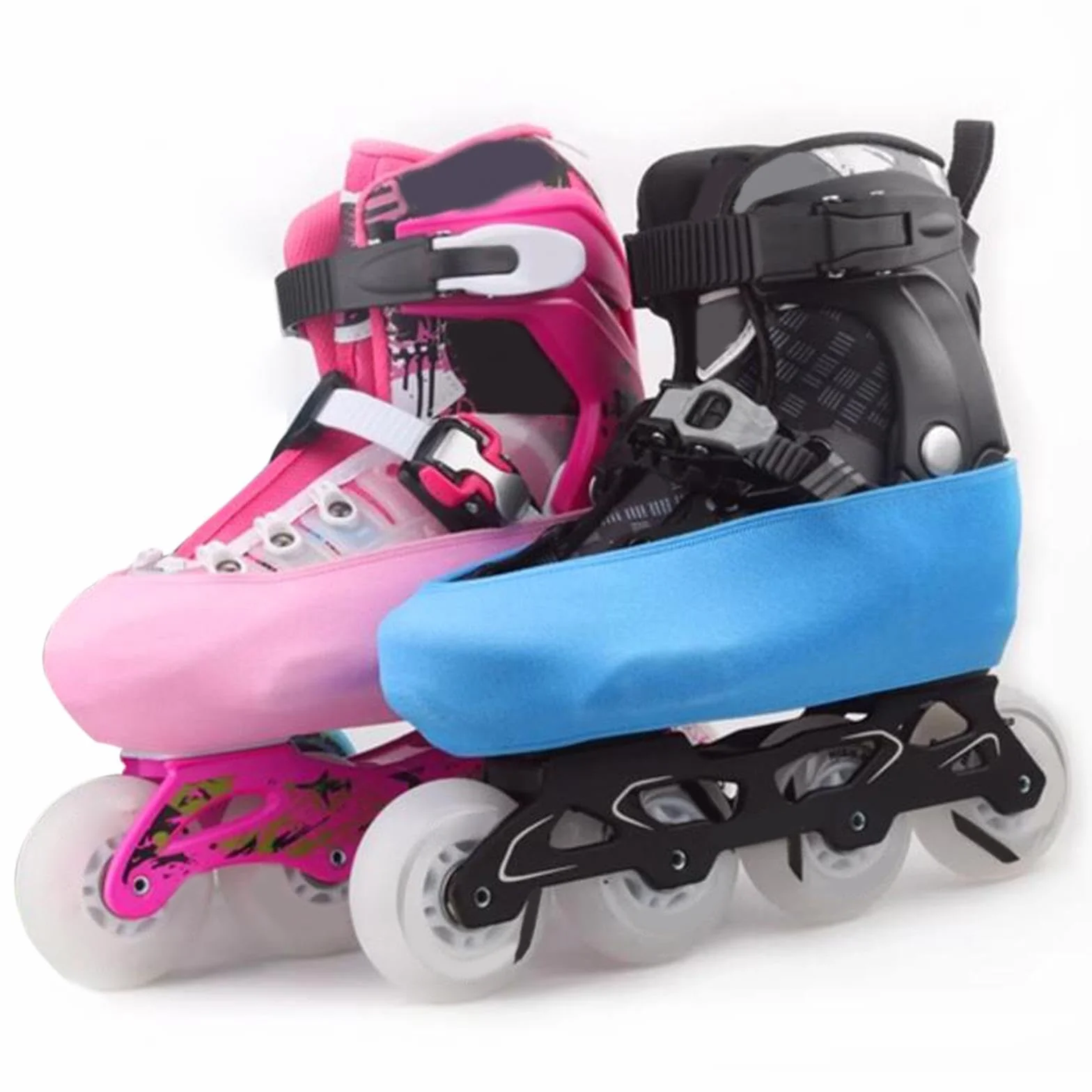 Fundas para Patines de Ruedas Elásticas Portátiles Antiarañazos para Patines de Hielo y Patinaje Artístico