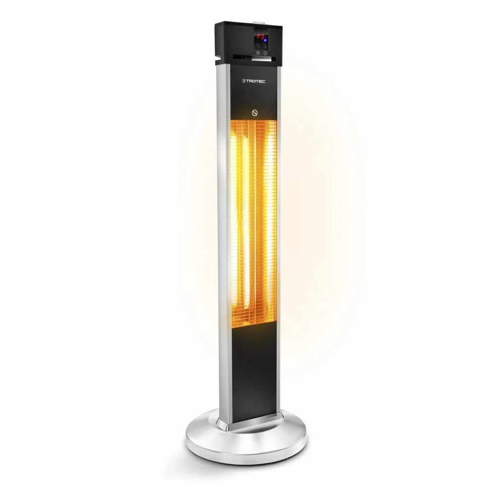 TROTEC Calefactor por radiación para terrazas IRS 2000 E con 3 Niveles de Calor 2000 W