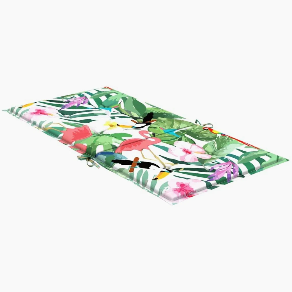 ZEYUAN Cojines para Silla con Respaldo bajo 2 uds Tela Multicolor, Cojines para Butacas De Jardin, Cojines Sillas Cocina, Cojines para Sillas De Terraza, Cojin Silla Exterior - 361325