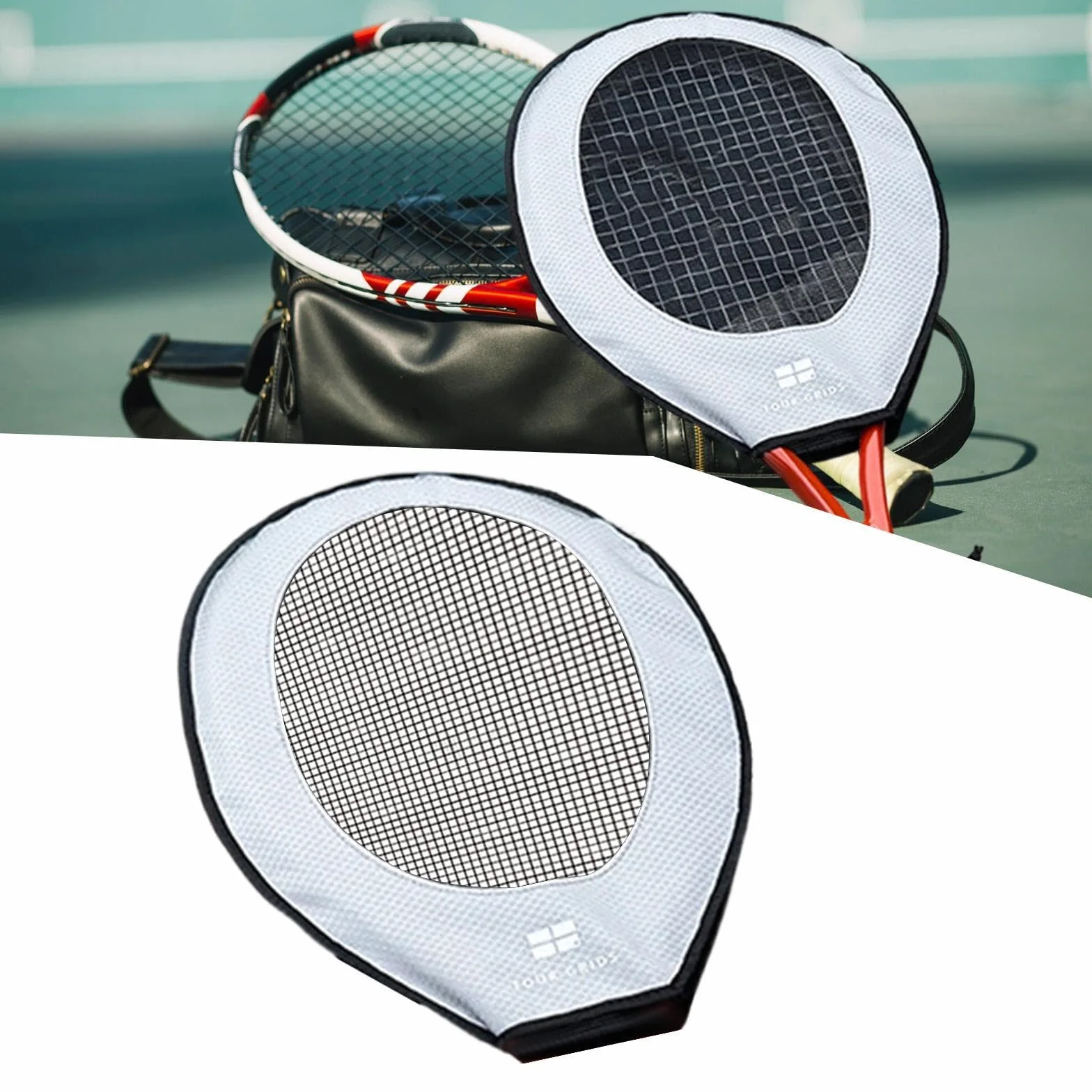 Funda de Entrenamiento para Raqueta de Tenis, Protectora de Cabeza, Resistente para Adultos