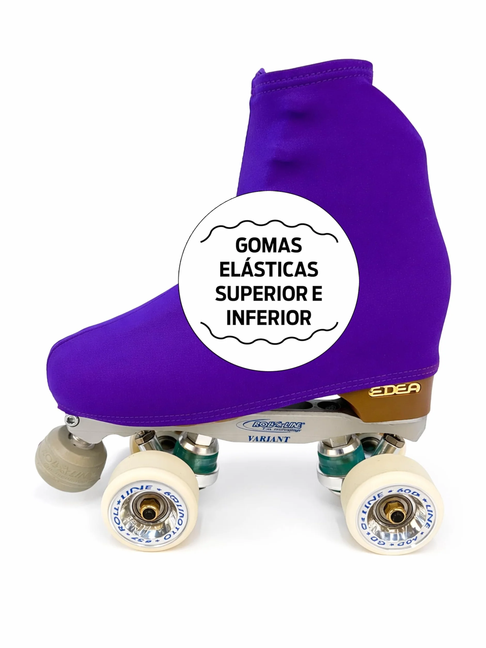 CRLSPORT Cubre patín para niña y mujer, Funda PatinSkate 180 Densidad Talla Universal Lila Oscuro
