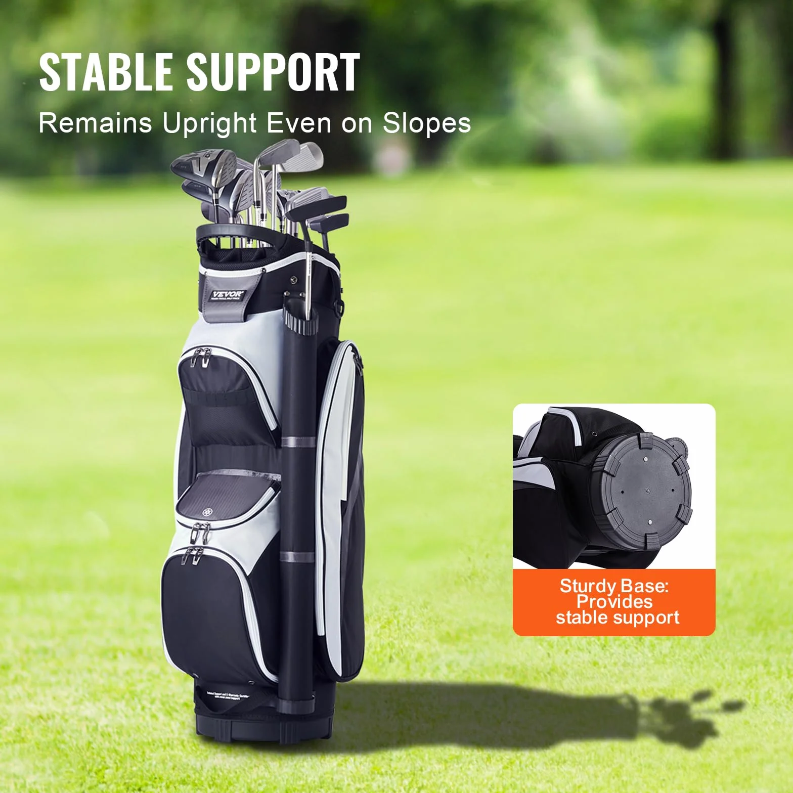 VEVOR Bolsa para Carrito de Golf Organizador 14 vías 36 Pulgadas Nailon