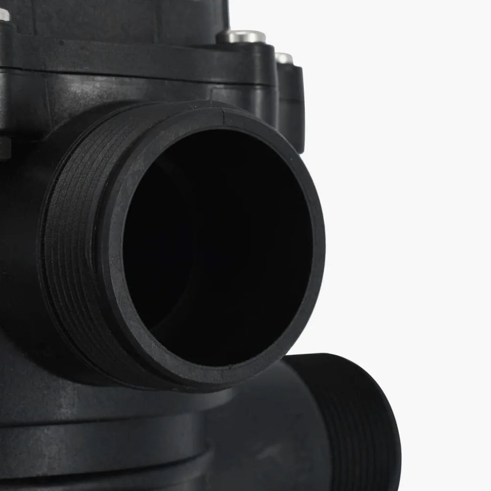 vidaXL Válvula de filtro de arena reutilizable de 1,5 pulgadas ABS 6 Vías con montaje alto válvula piscina 6 funciones