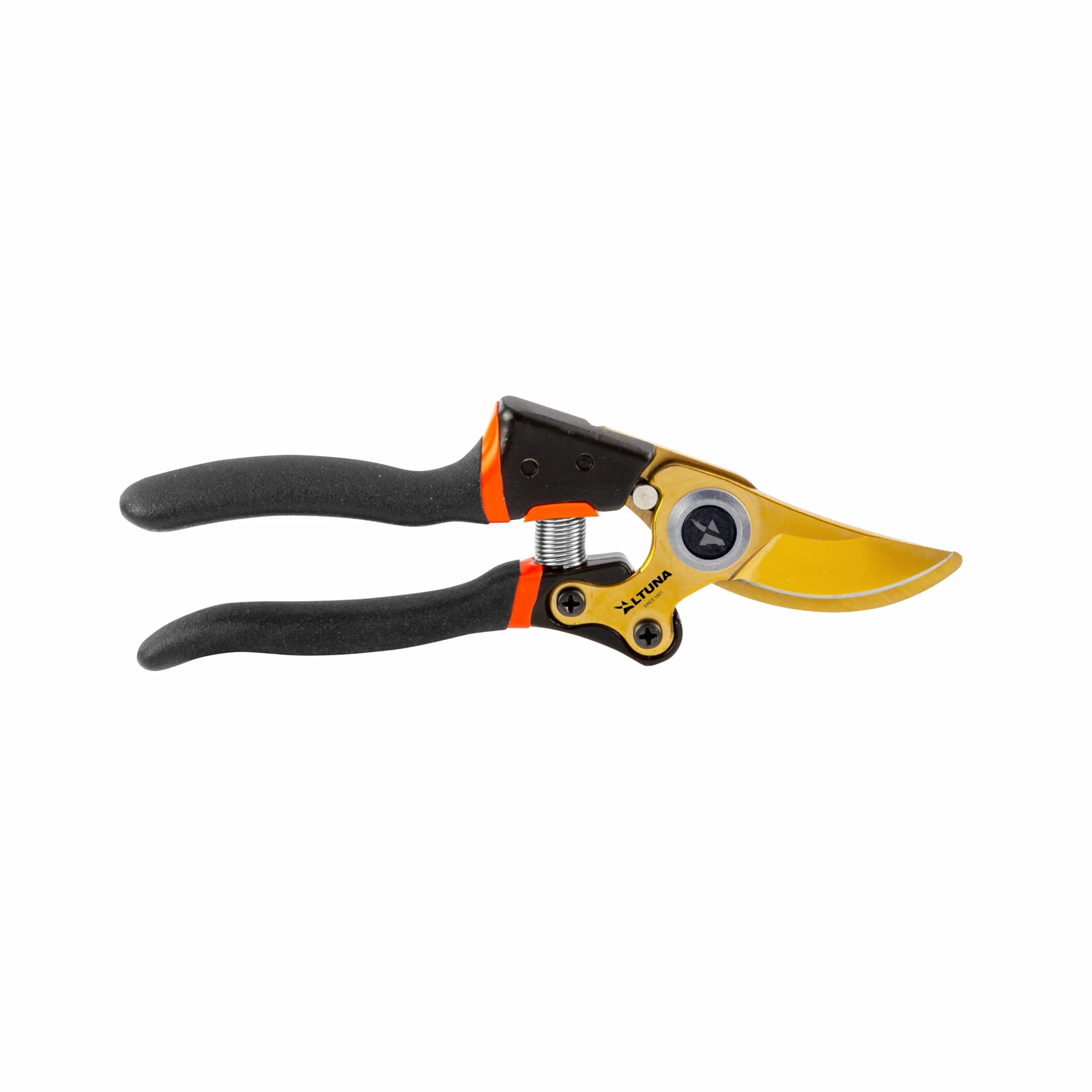 Altuna TR15 - Tijeras de Podar de Titanio - Tijera de Jardín Profesional con Hoja SK5 - Corte Bypass Preciso - Mango Metálico Antideslizante - Diseño Ergonómico - Ideal para Regalo - Caja Incluida