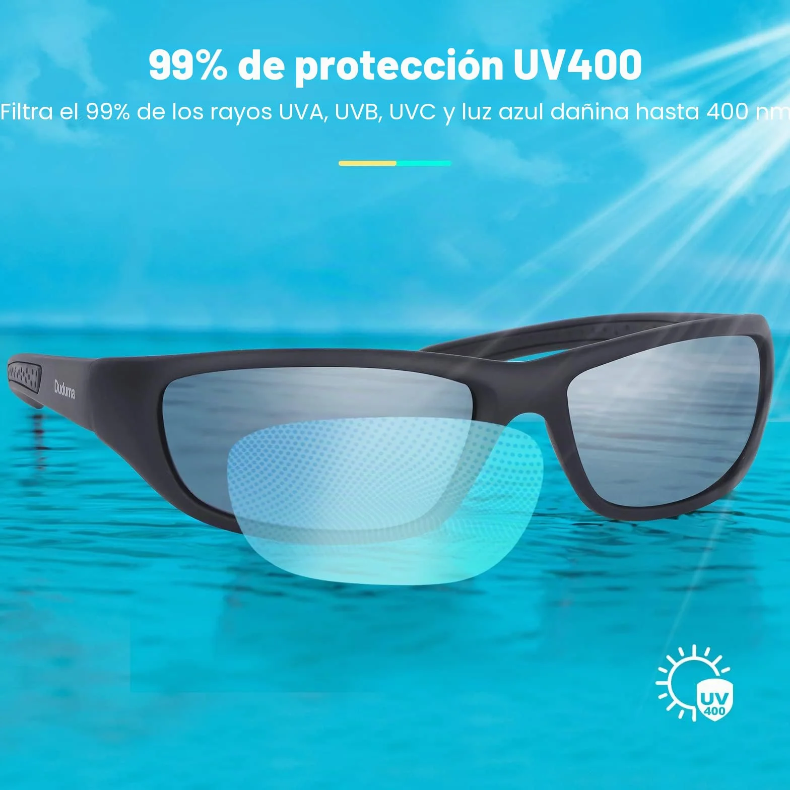Duduma Gafas de Sol Polarizadas Deportivas Hombre TR8116