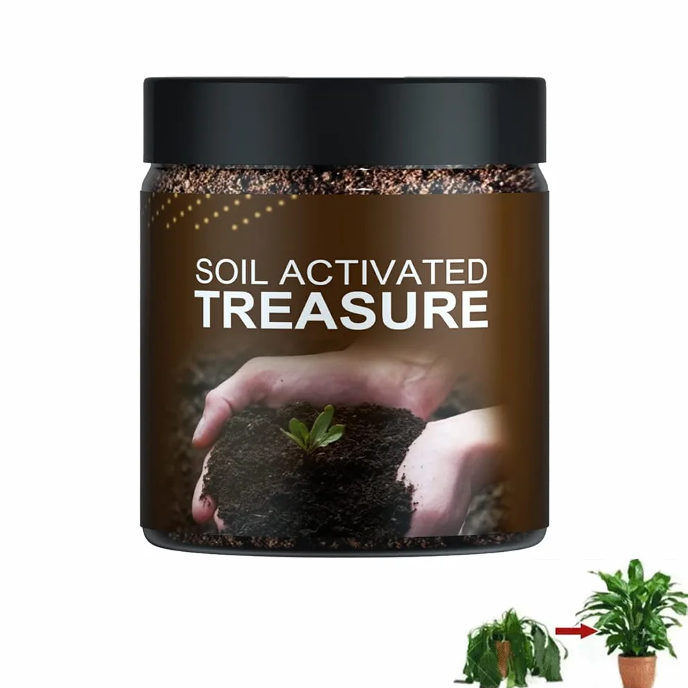 Soil Activated Treasure, Soil Activators For Garden Beds , Potting Mix, Lawns And Gardens, Pimprove Soil, Improve Nutrient Uptake, Soil Plant Flower Fertilizer Activation Treasure Activator (1)