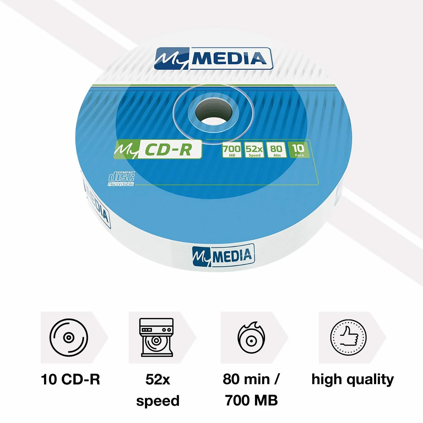 CD-R 700 MB 52x de Velocidad