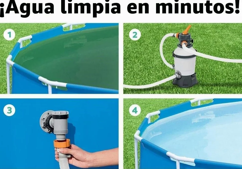 Bestway 58515 - Depuradora de Arena 2,006 m3/h Conexión 32 mm