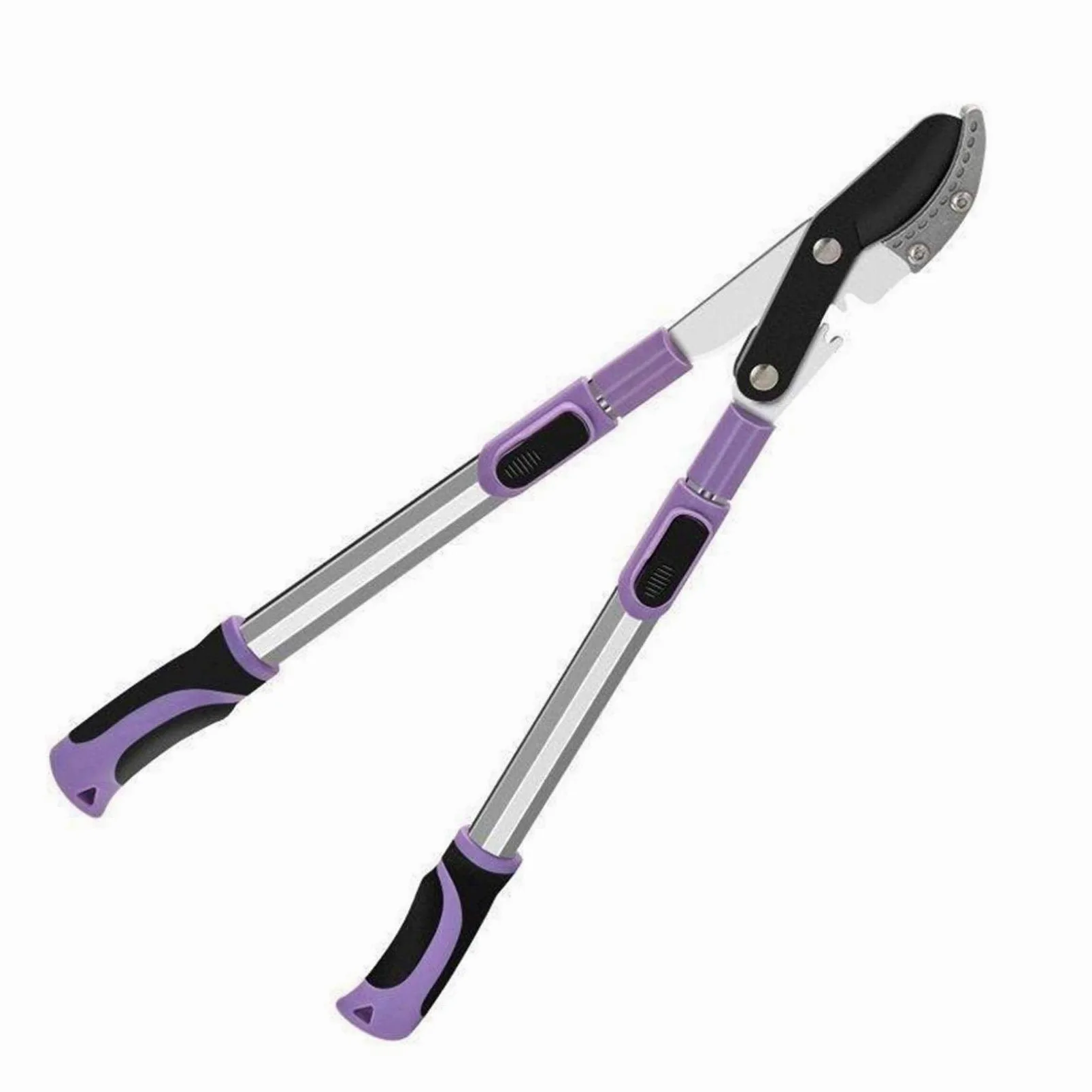 Tijeras de podar, Tijeras de jardinería, Tijeras de Yunque telescópicas de Mango Largo, Ligeras, afiladas y fáciles de Cortar, largas, Fuertes y Rectas.