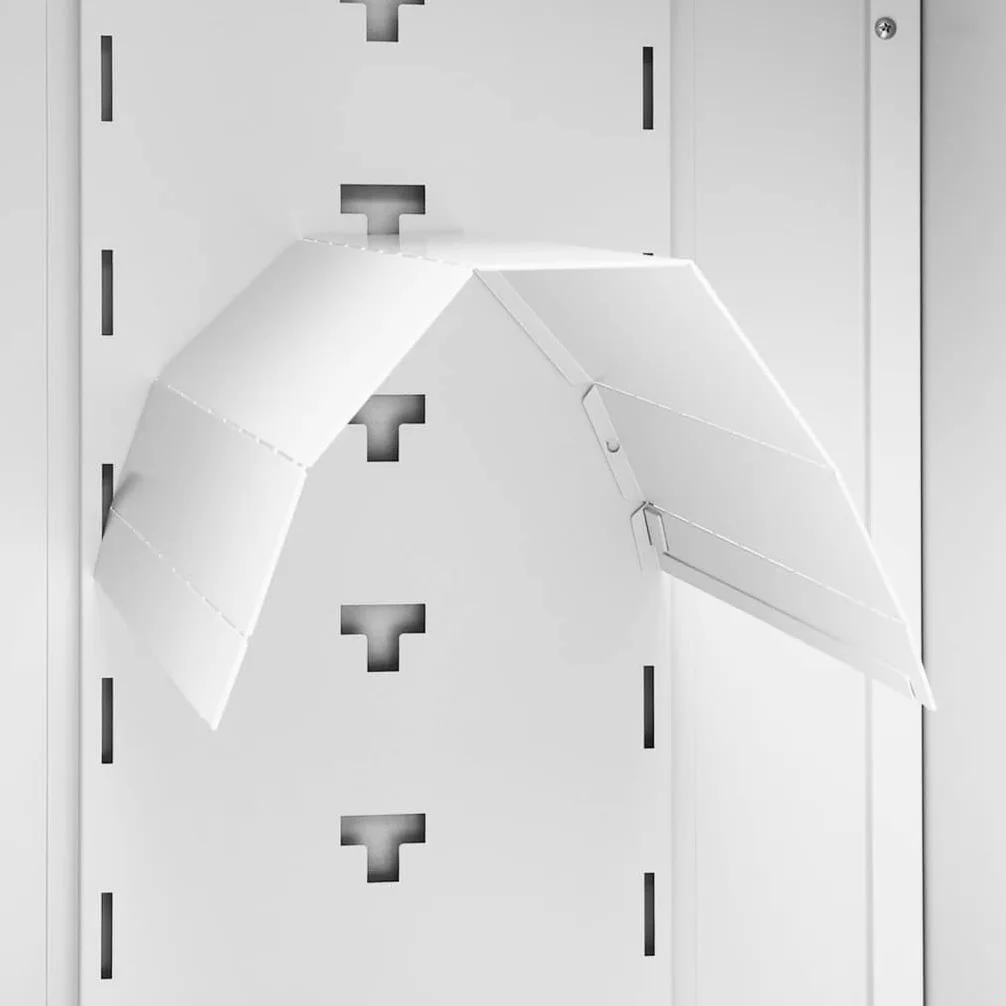 Armario de acero 53 x 53 con puertas con cerradura para accesorios de caballos, soporte de pared, ahorro de espacio, color antracita, para establo y sillín, duradero, fácil limpieza