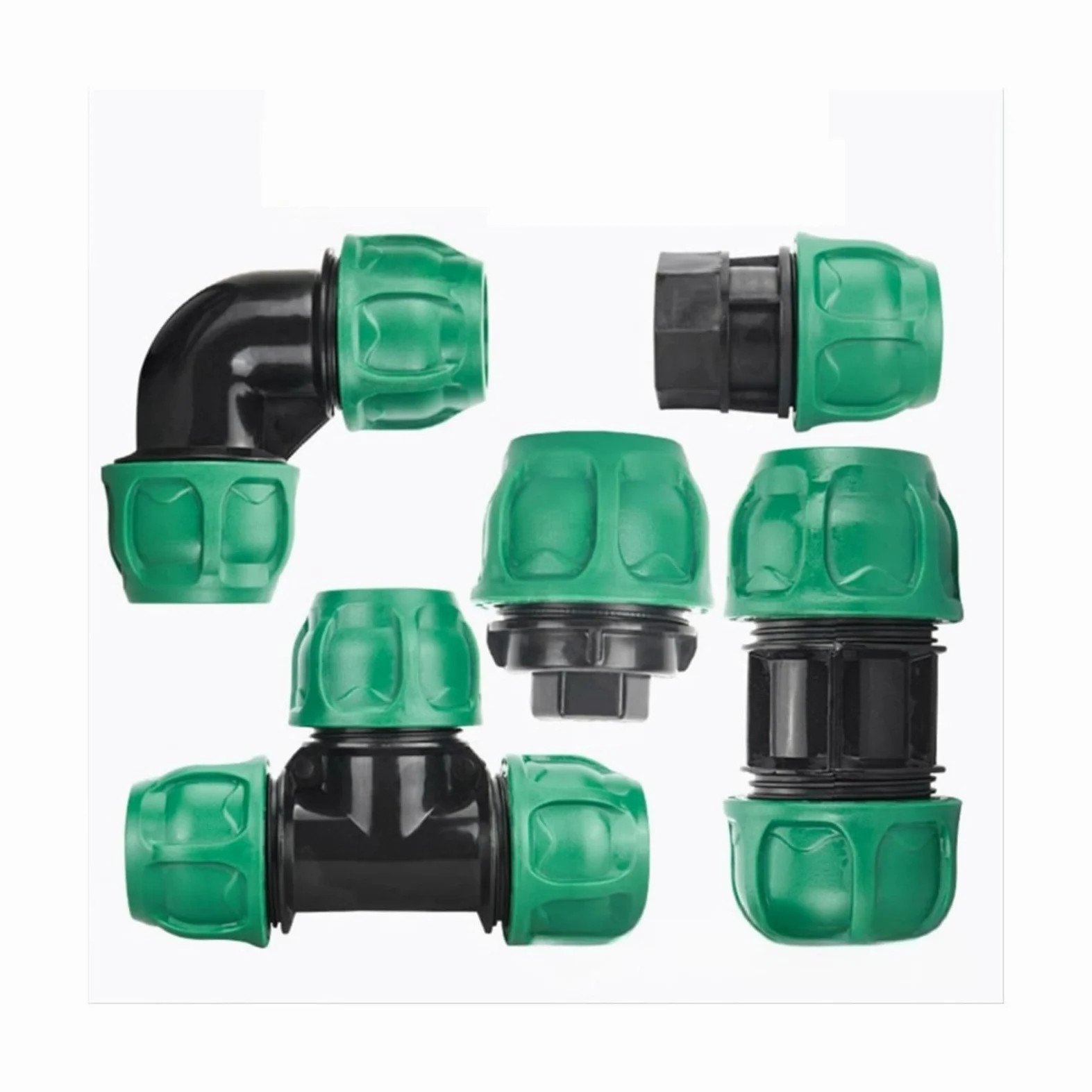 2 tubos de PVC PE de 20/25/32 mm, conector rápido reforzado, sistema de riego agrícola, válvula de accesorios de tubería de agua de pulverización de jardín (oro, 25 mm)
