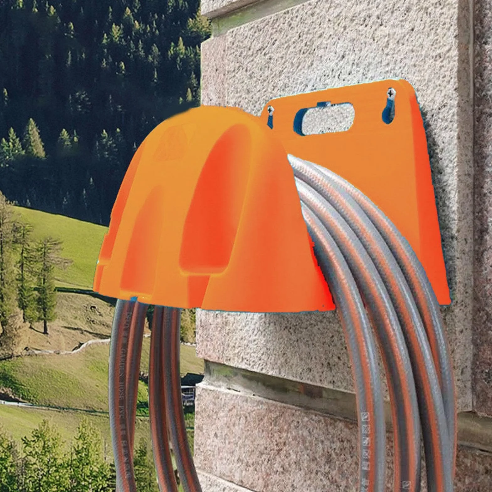 Soporte para Manguera - Soporte para Manguera montado en la Pared, Soporte para Manguera Resistente | Colgador de Manguera Multifuncional, Organizador de Manguera de jardín, Soporte para manguer