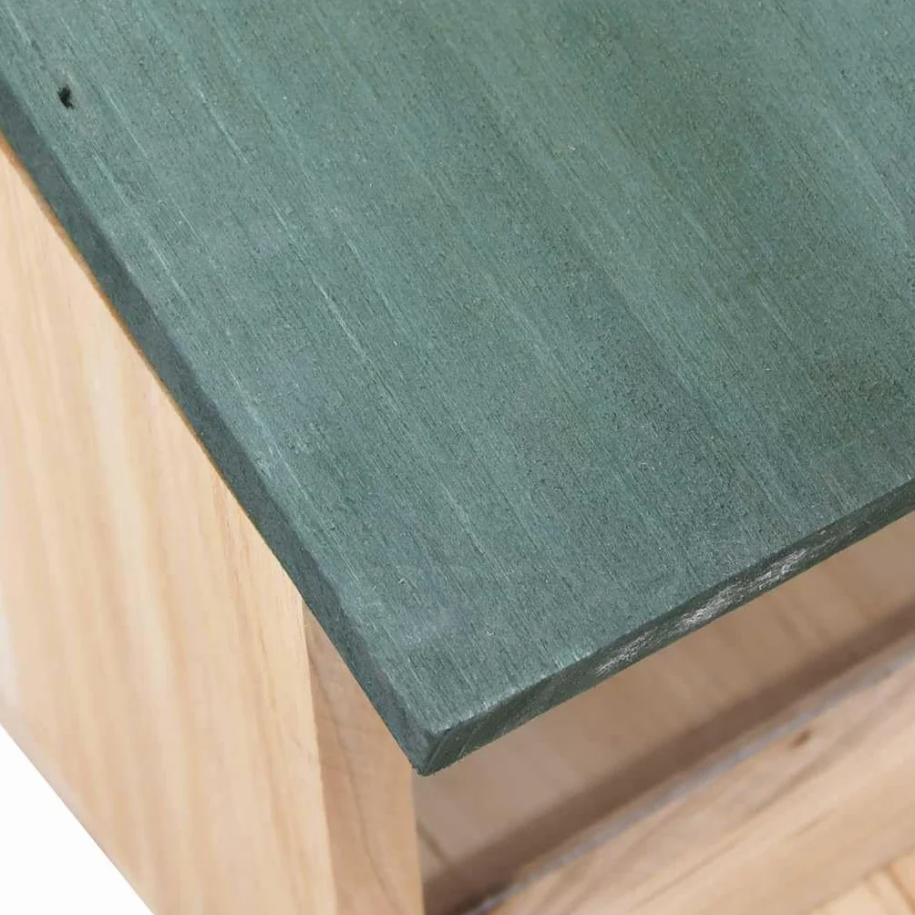 vidaXL 4X Madera de Abeto Casas de Ardilla Animales Pequeños Estación Comida Alimentación Comedero Balcón Jardín Patio Terraza Decoración