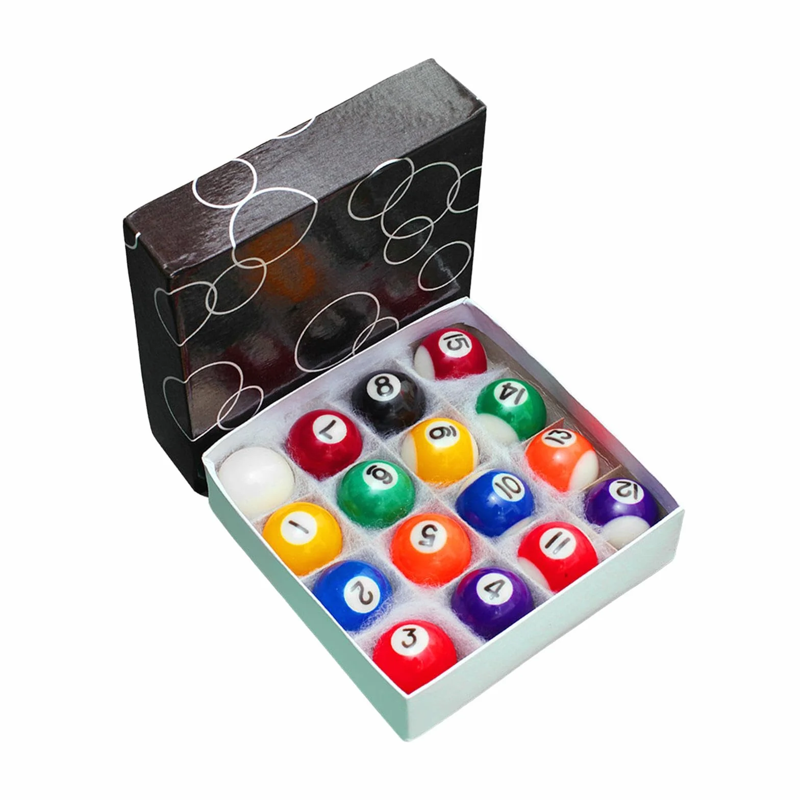 Juego de Billar 16 Bolas Pequeñas para Mesa Infantil Regalo Interior Completo