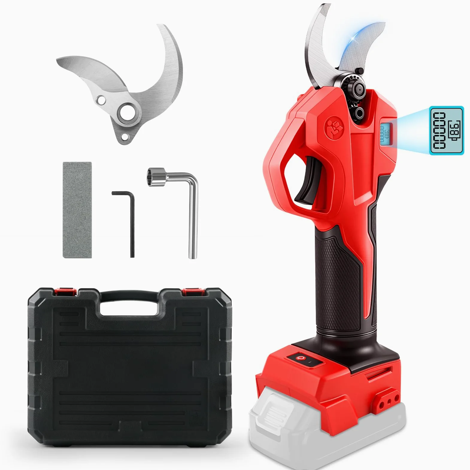 Tijeras de podar sin escobillas Milwaukee M18, 2 velocidades, pantalla digital, corte 30 mm