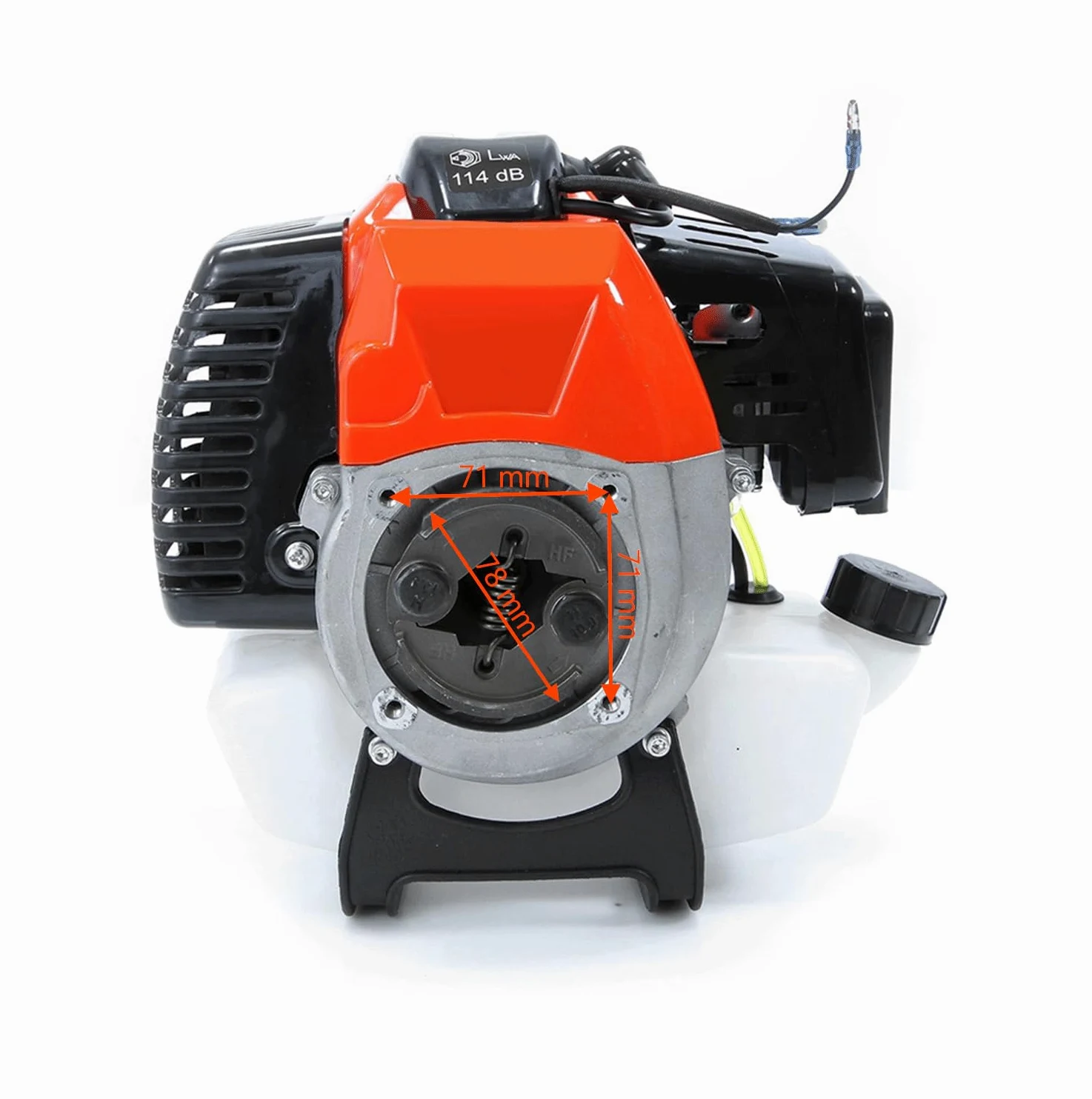 Motor de Gasolina 2 Tiempos 42cc Monocilíndrico Refrigeración por Aire Universal para Desbrozadora