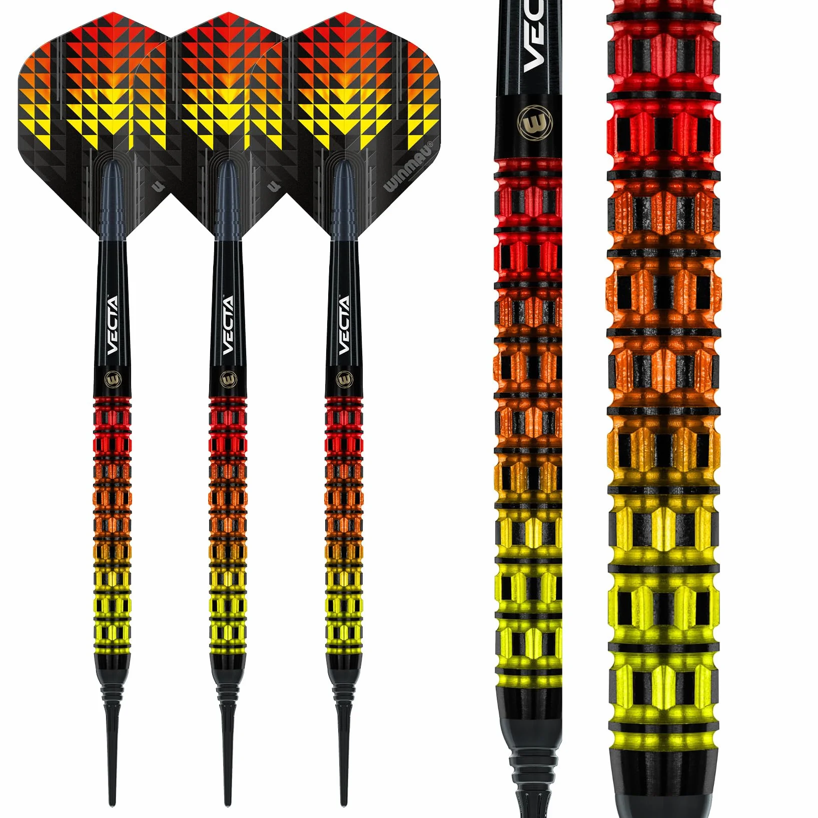 WINMAU Dardos Firestorm Flame Straight 90% 20gr
