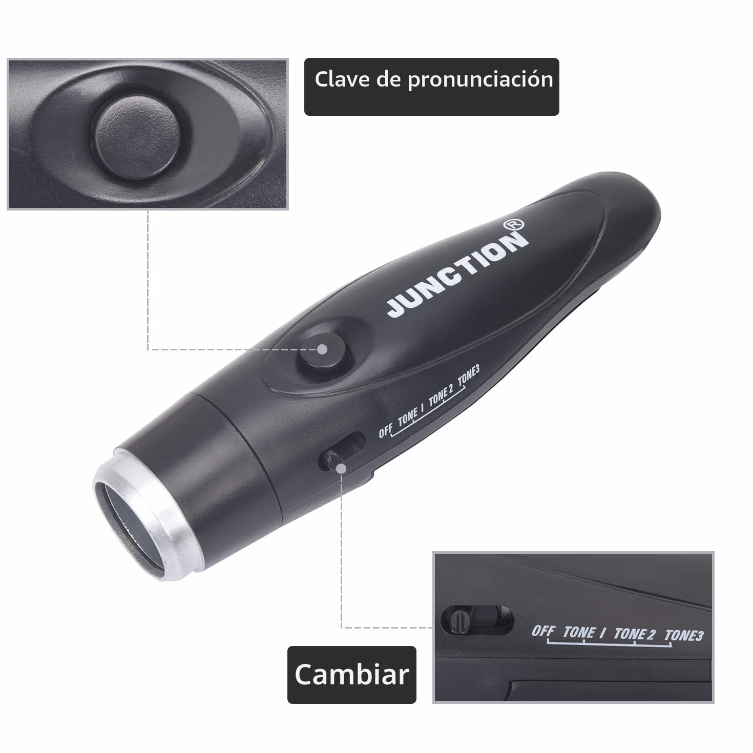 XREXS Silbato Electrónico de Mano con Batería para Deportes, Camping y Emergencia