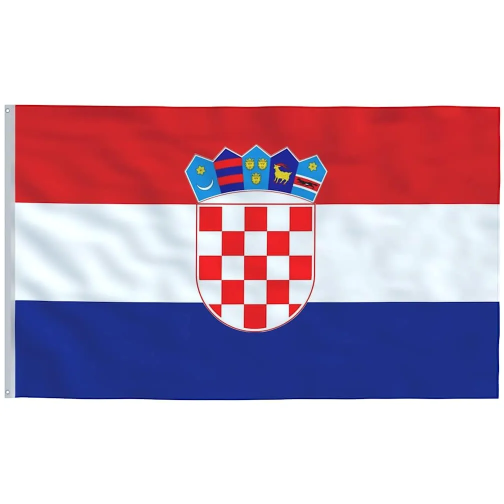 Genérico Mástil y Bandera de Croacia Aluminio 6,08 m, Banderas y Mangas de Viento,3147098