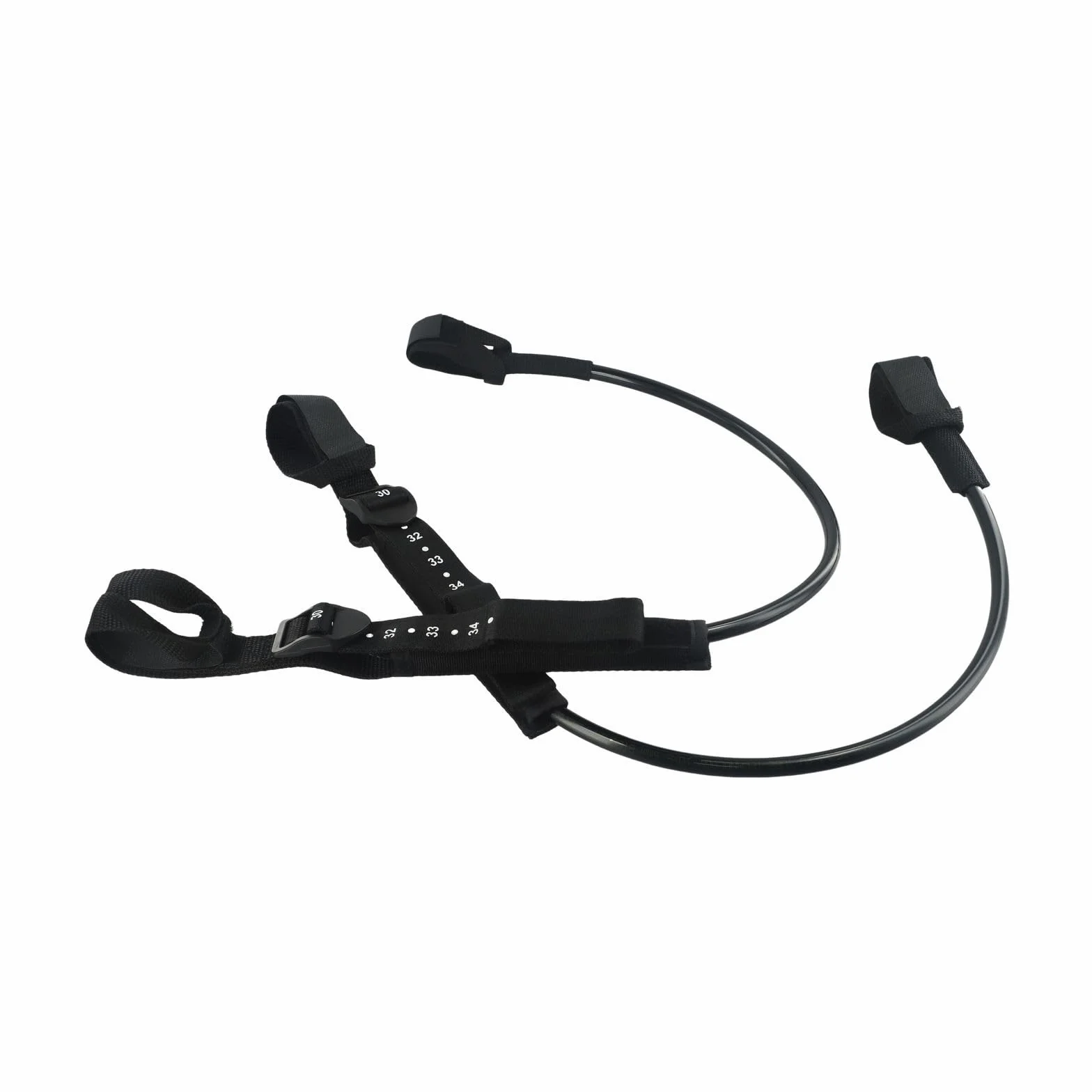 Arnés de windsurf antideslizante ajustable 2 piezas 22-28/28-34 pulgadas poliuretano negro