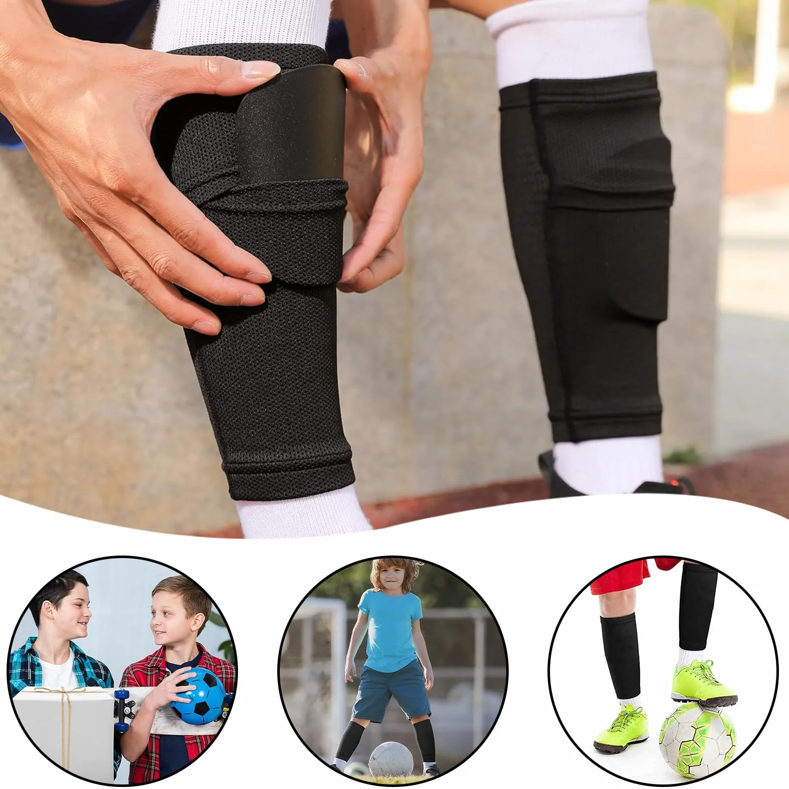 Fútbol Calcetines y Espinilleras para Niños