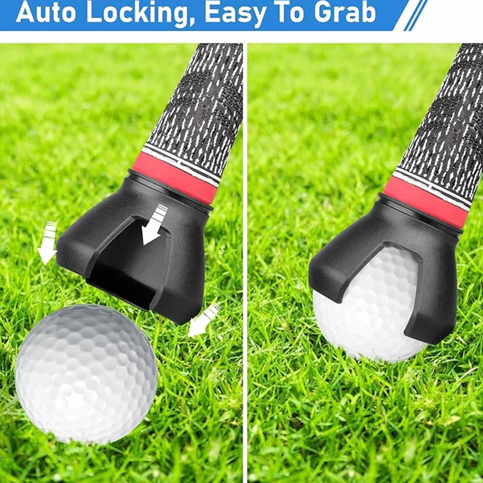 Recuperador de Pelotas de Golf, Agarrador de Ventosa, Herramienta Portátil para Recoger Pelotas