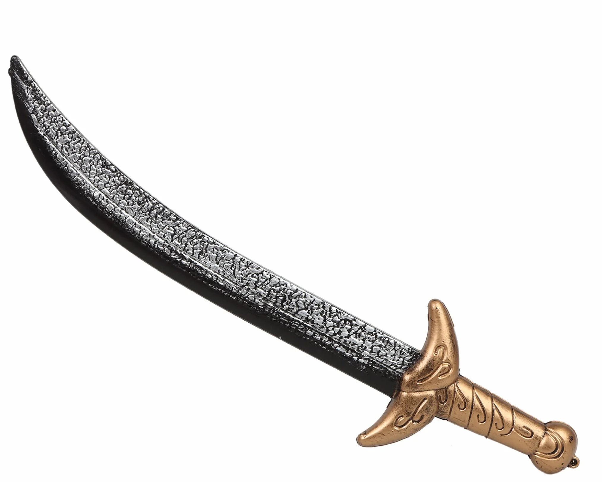 Espada Pirata ATOSA 50 cm Hoja Negra Empuñadura Dorada Decorativa