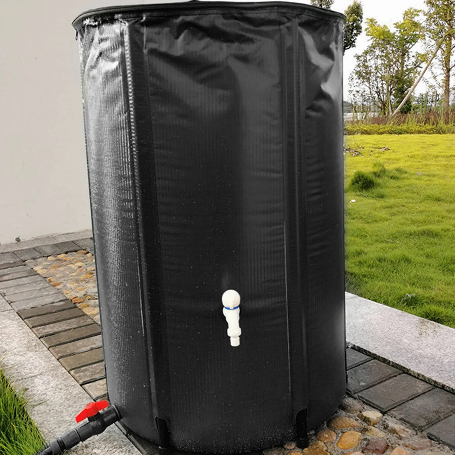 Barriles de Lluvia? Colector de Agua de Lluvia de 200 L, Barril de Agua de Lluvia Plegable para jardín, Barril de Recogida de Lluvia | de recolección de Agua de Lluvia con Tanque de 200 L y | Lluvia Plegable para jardín, Barril de Recogida de Lluvia | de
