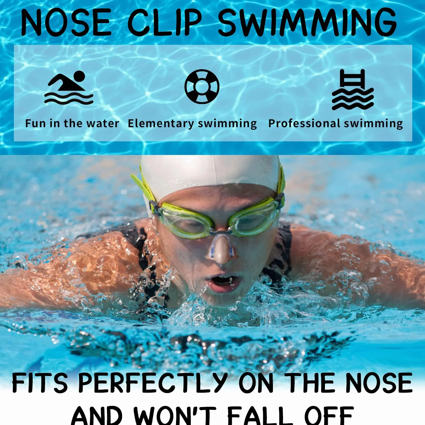 Pinza Nariz Natación Niños Adulto 2 Pcs con Caja De Almacenamiento