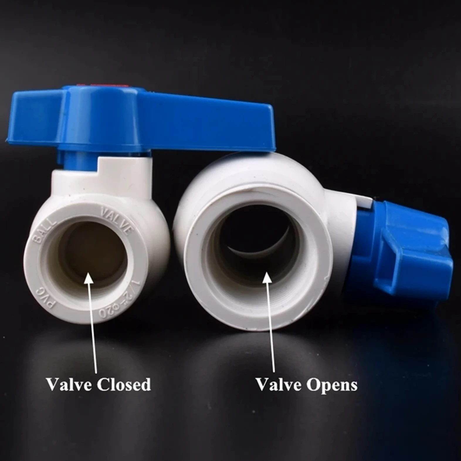 Juego de 1/2", 3/4" y 1" PVC for acuario, entrada agua, drenaje, junta directa/codo, conector tubería riego for jardín, válvula(3l4 Inch Elbow,3Pcs)