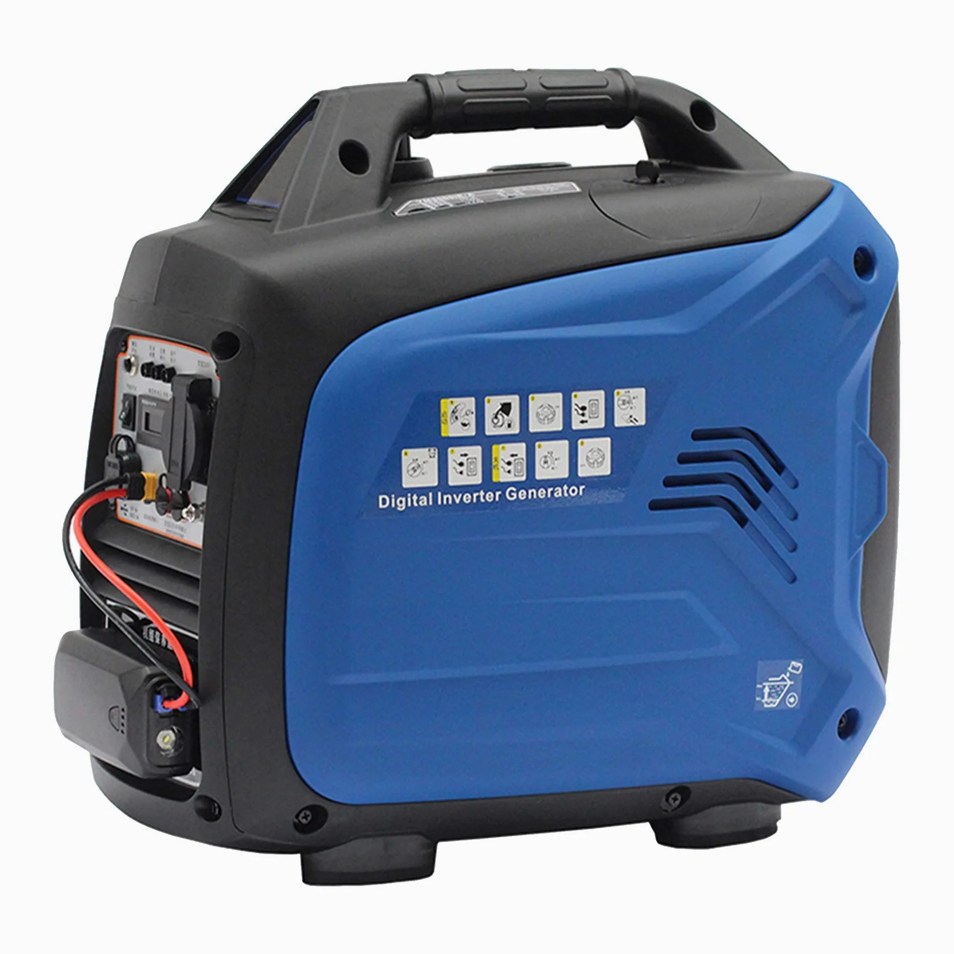 TGHY Inverter Generador de Gasolina de 2500 Vatios Ultra Silencioso y Liviano Alimentado por Gasolina Energía de Emergencia para Camping RV Pesca