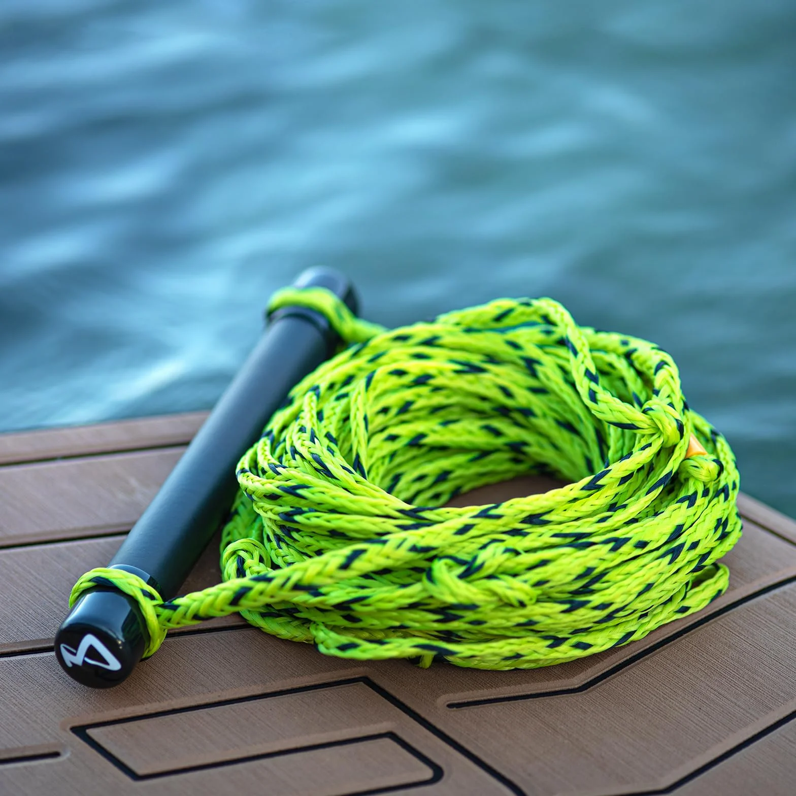 Cuerda para esquí acuático y Wakeboard Flotante Soft-Grip 18,3 m Longitud Remolque Deportes acuáticos Rope Keeper