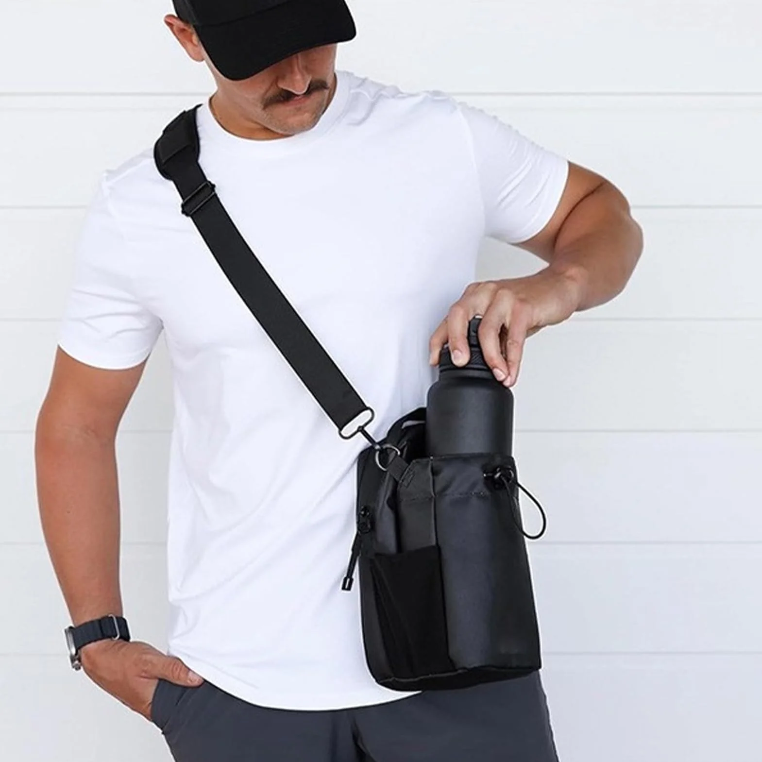 Bolsa De Gimnasio Magnética Gran Capacidad con Bolsillo para Teléfono Organizador Portátil