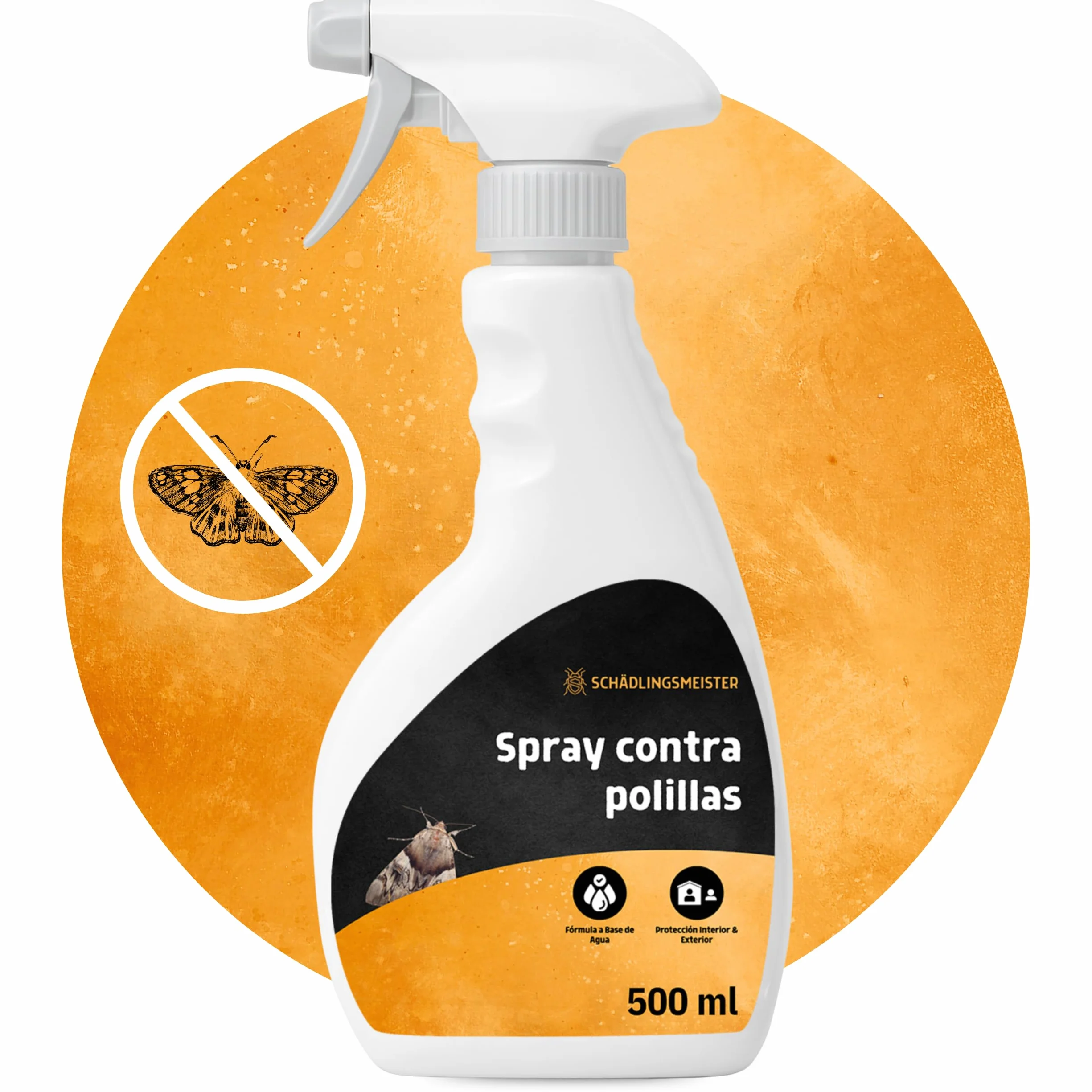 Panteer ® Spray antipolillas 500ml - protección antipolillas contra polillas de los Alimentos y polillas de la Ropa - Lucha contra Las polillas sin permetrina - Fabricado en Alemania