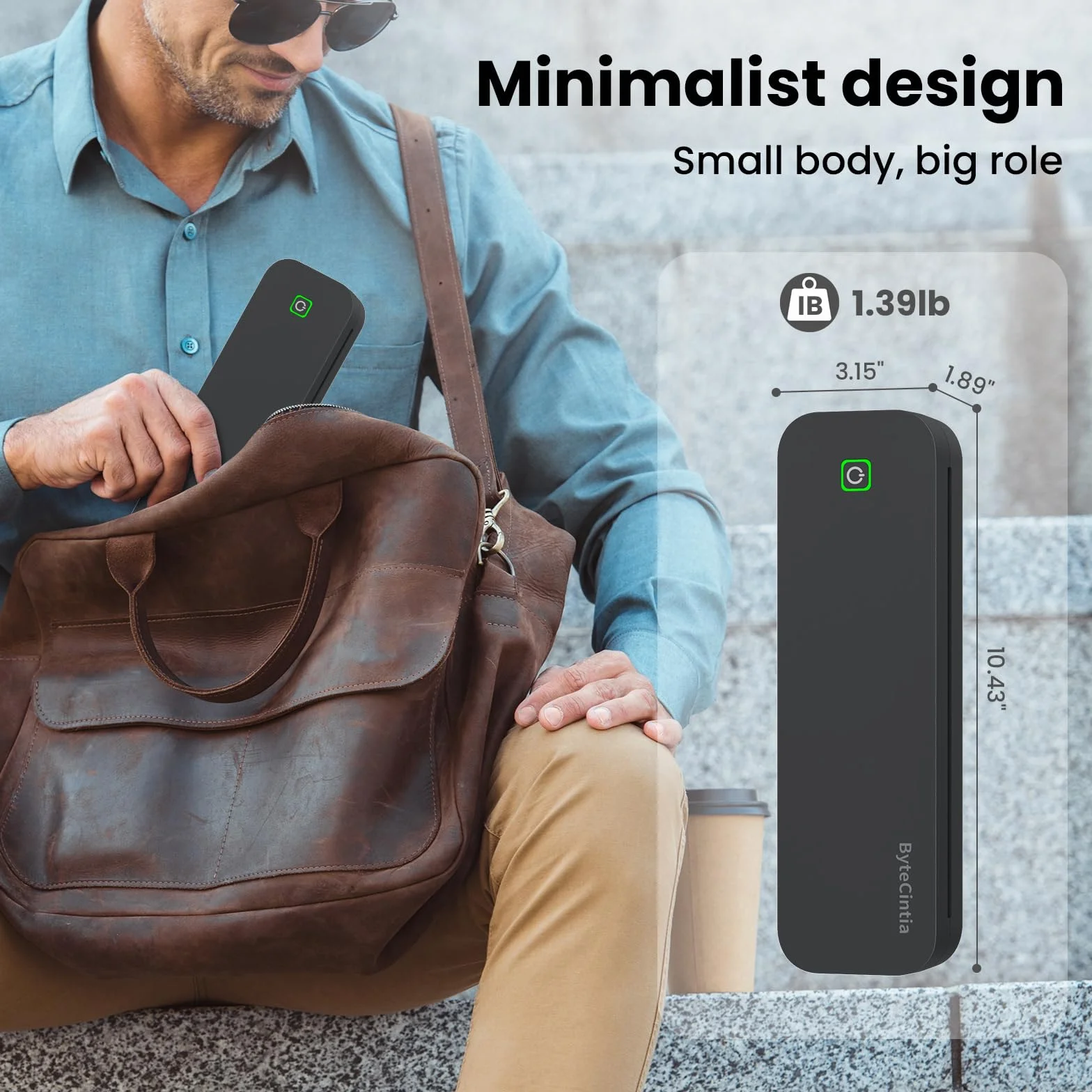 Impresora portátil térmica A4 Bluetooth para oficina móvil, compatible con Android iOS y laptops