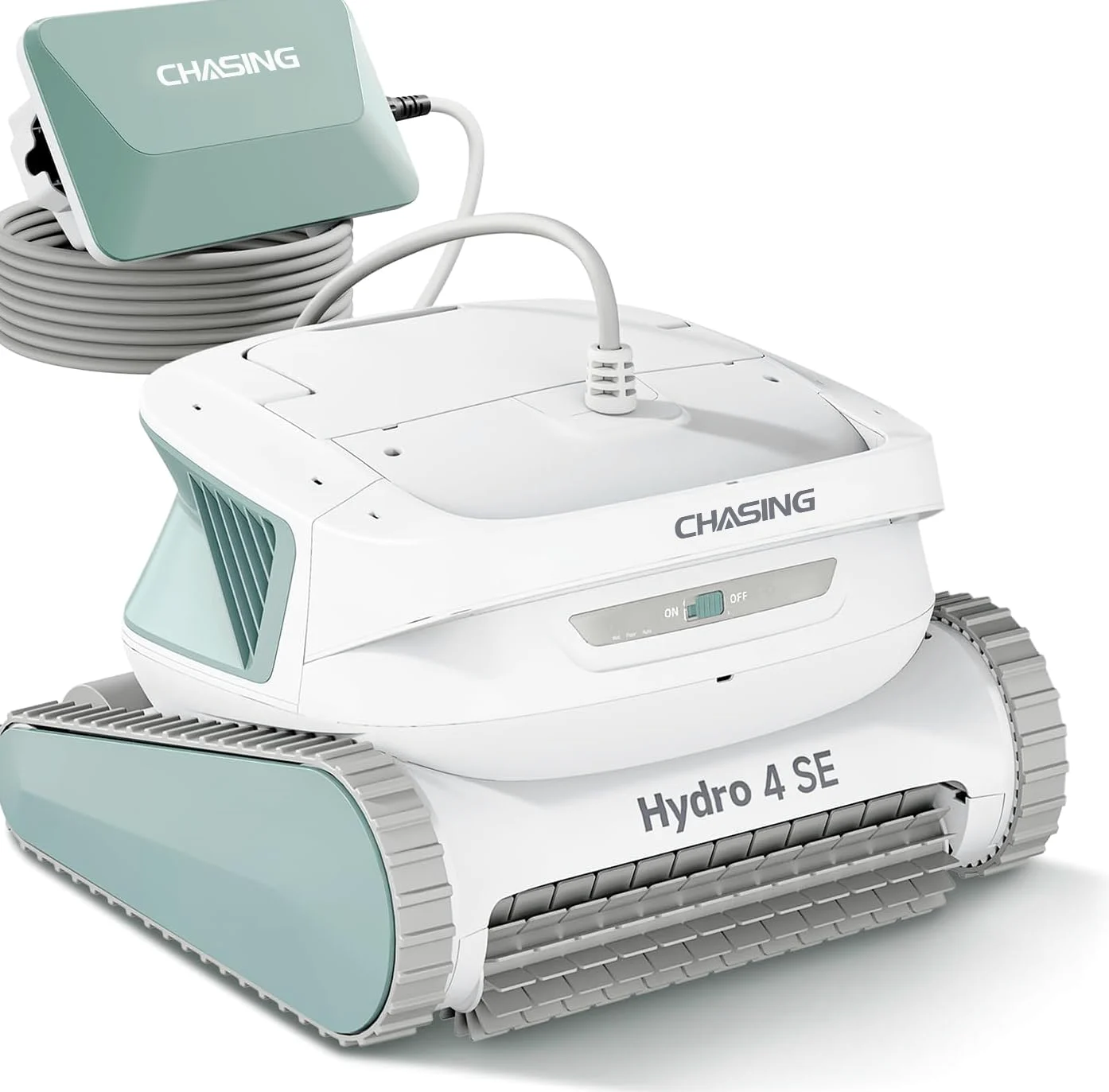 Chasing Hydro 4 SE Aspiradora de piscina para piscinas enterradas | Robot limpiador para piso, pared y línea de flotación | Siempre limpieza, nunca carga | Cable de 40 pies | Cesta de filtro de 4.1 L