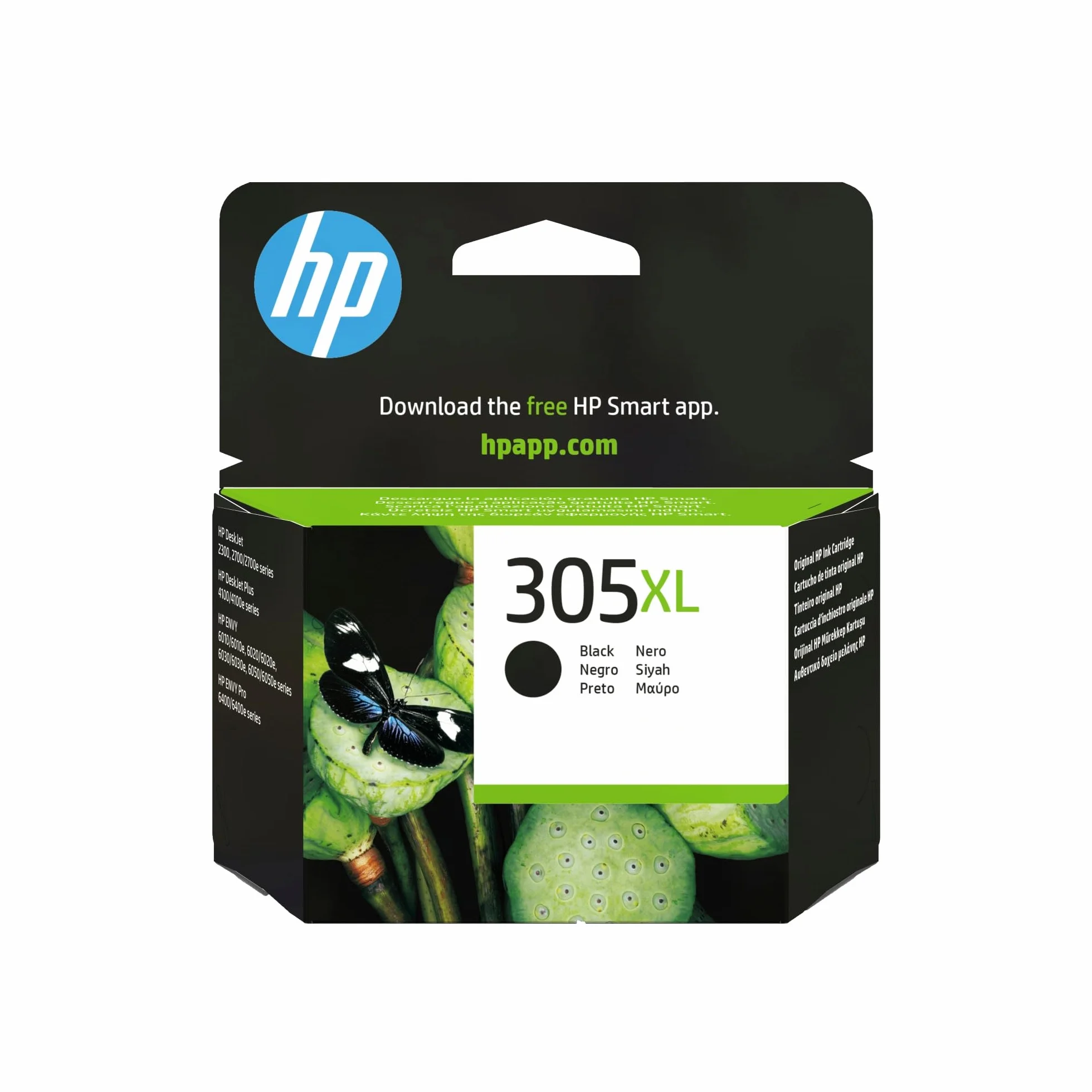 HP 305XL Negro Cartucho Original 3YM62AE Alta Capacidad 240 Páginas Compatible DeskJet 2700 4100 Envy 6020 6030 6420 6430