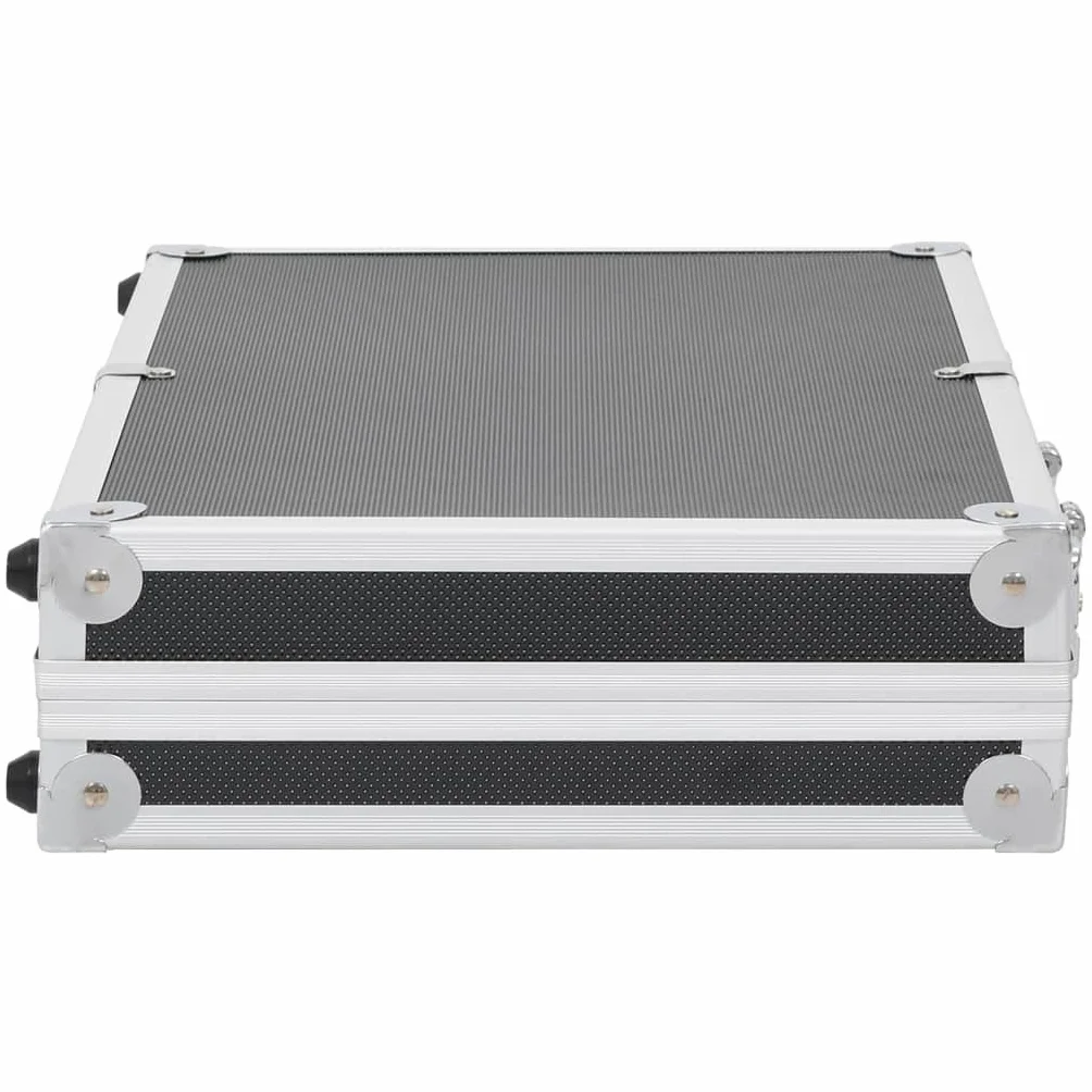 vidaXL Maletín para Armas de Aluminio y ABS con Cerradura Llaves Negro