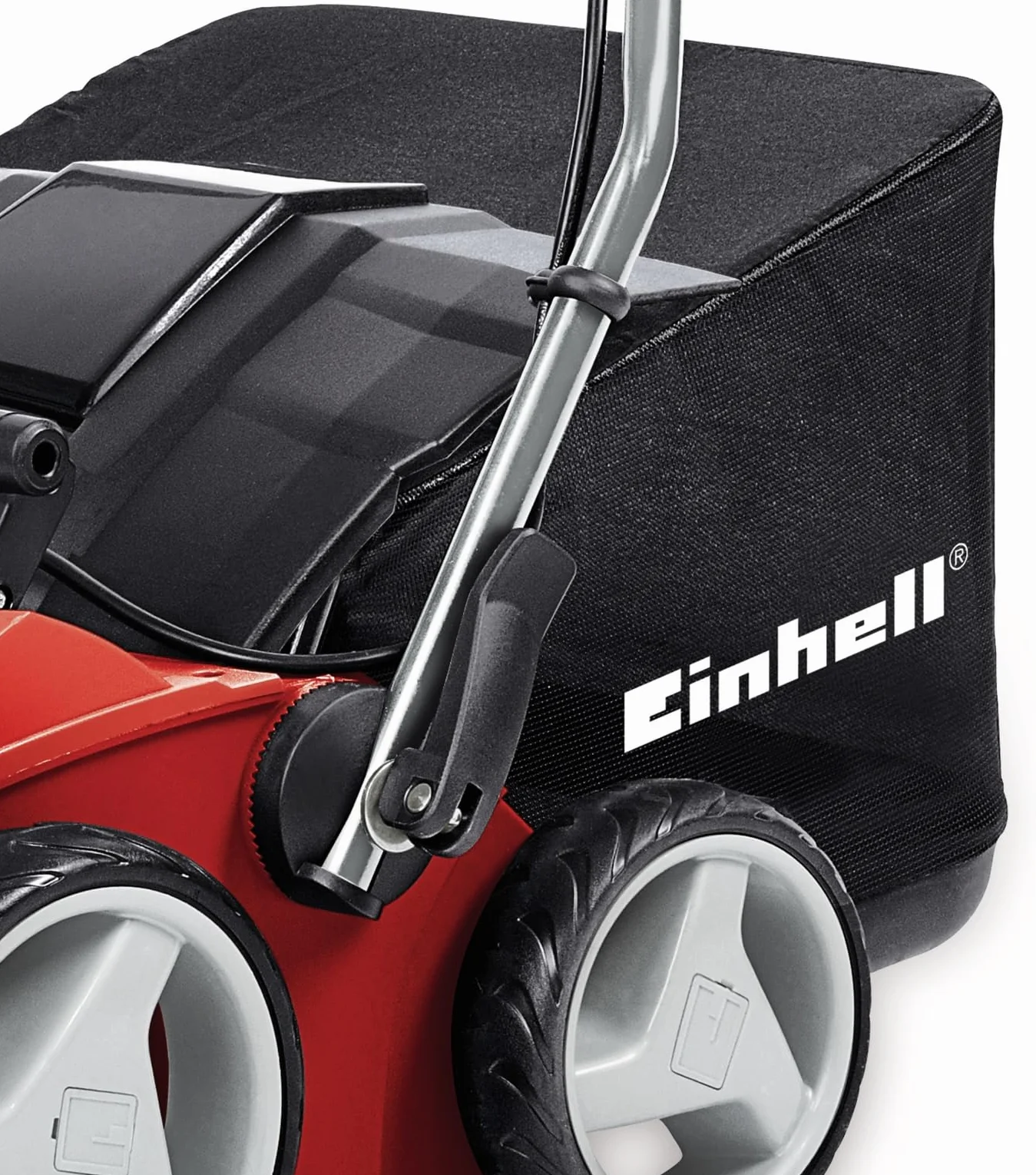 Einhell Expert GE-SA 11435 - Escarificadora eléctrica (1400 W, 230V, 3 niveles de profundidad, ancho de trabajo: 35 cm, capacidad de bolsa: 28L, con rodillo aireador) (ref. 3420561)