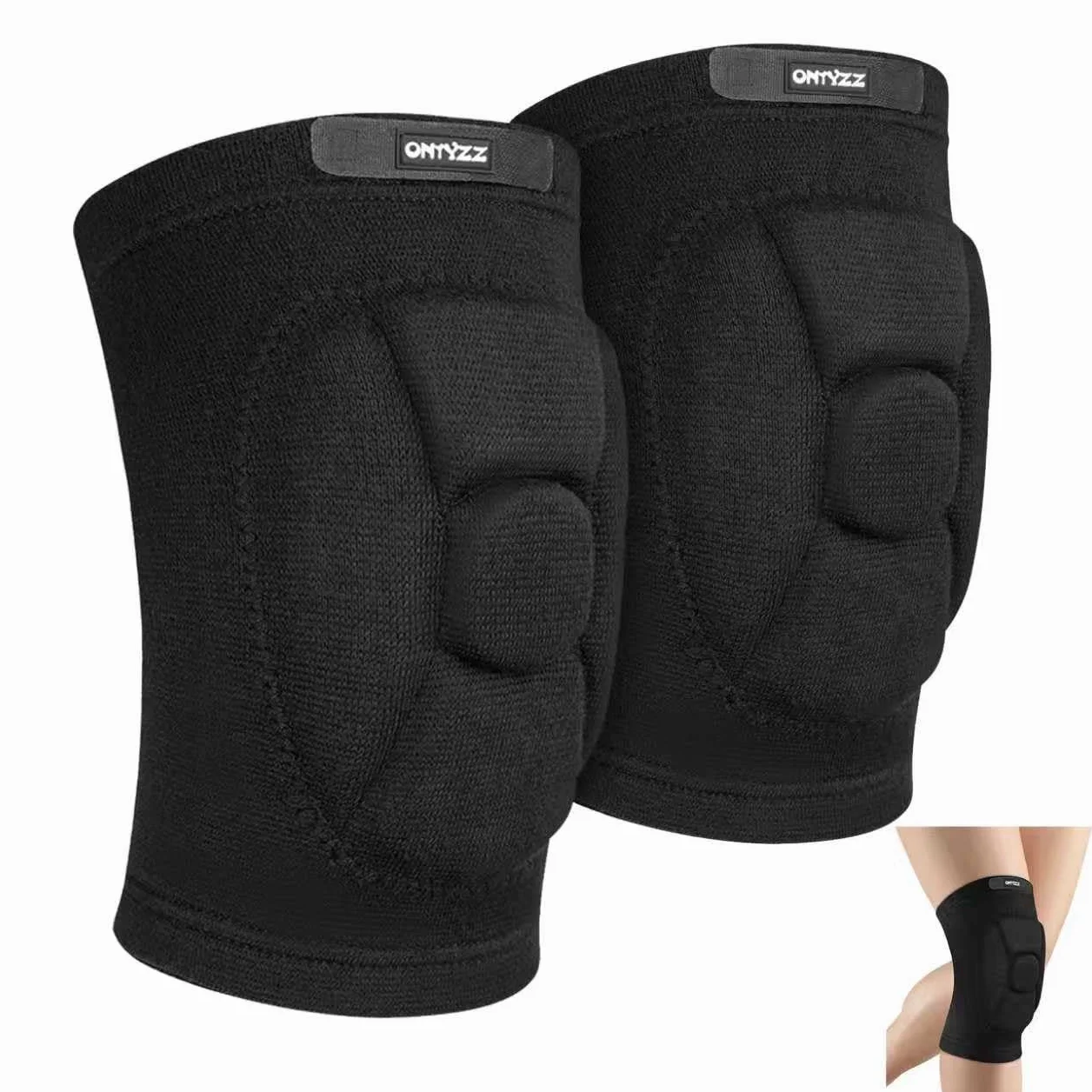 ONTYZZ Rodilleras de Voleibol Transpirables Elásticas 1 Par