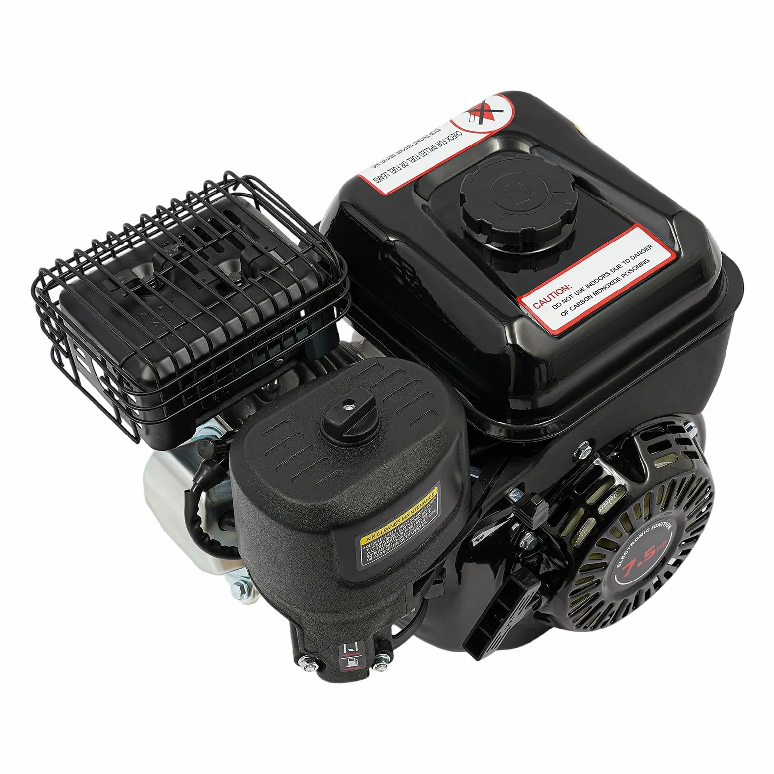 Motor de gasolina de 7,5 CV de 4 tiempos, motor de estacionamiento, motor de karts, motor de accionamiento con cigüeñal de 19 mm de diámetro, motor industrial para bomba de agua, generador