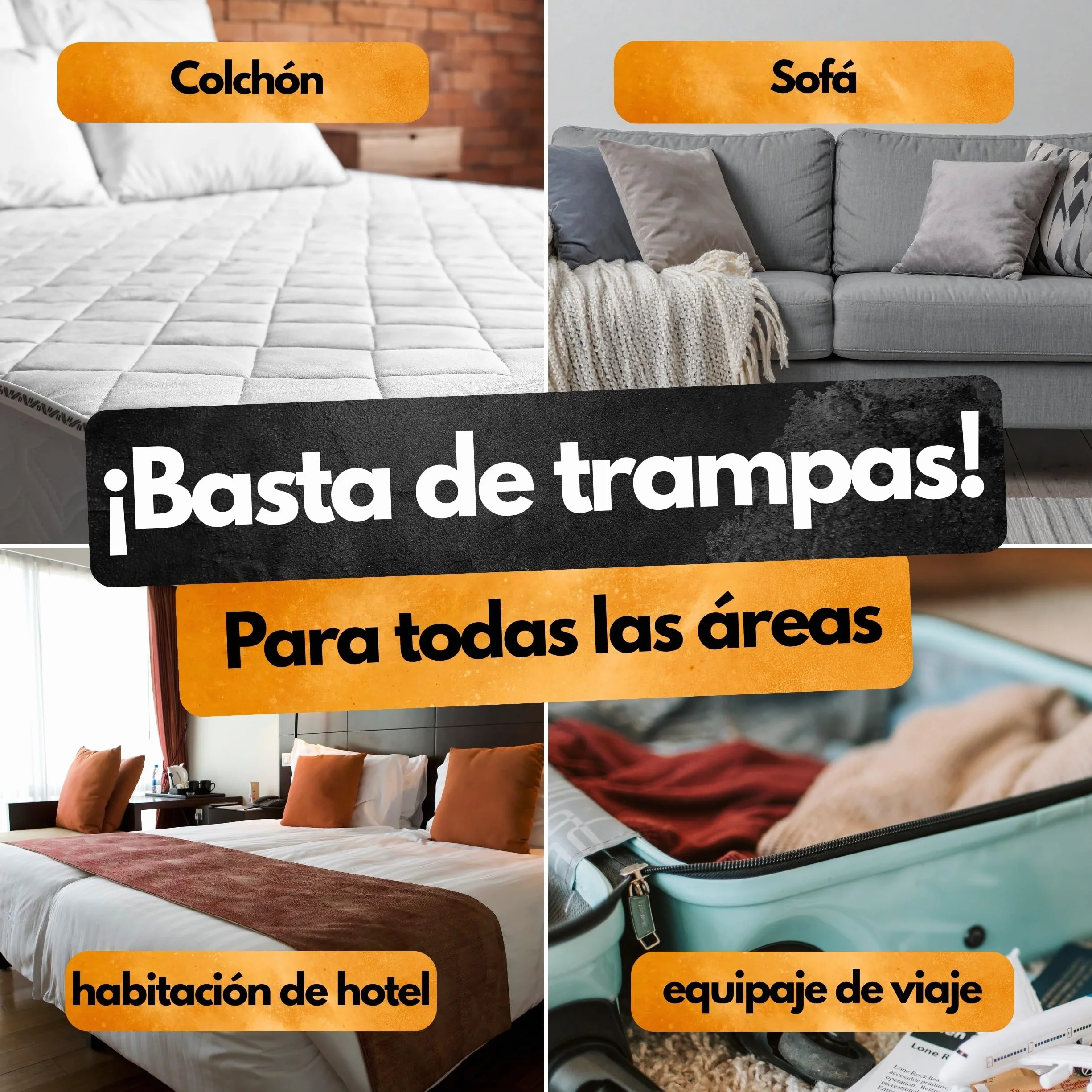Trampa para chinches – 8 unidades – Con sustancia atrayente – Eficaz hasta 4 semanas – Para determinar la necesidad y controlar la infestación – Sin químicos – Contra Cimex lectularius y C. hemipterus