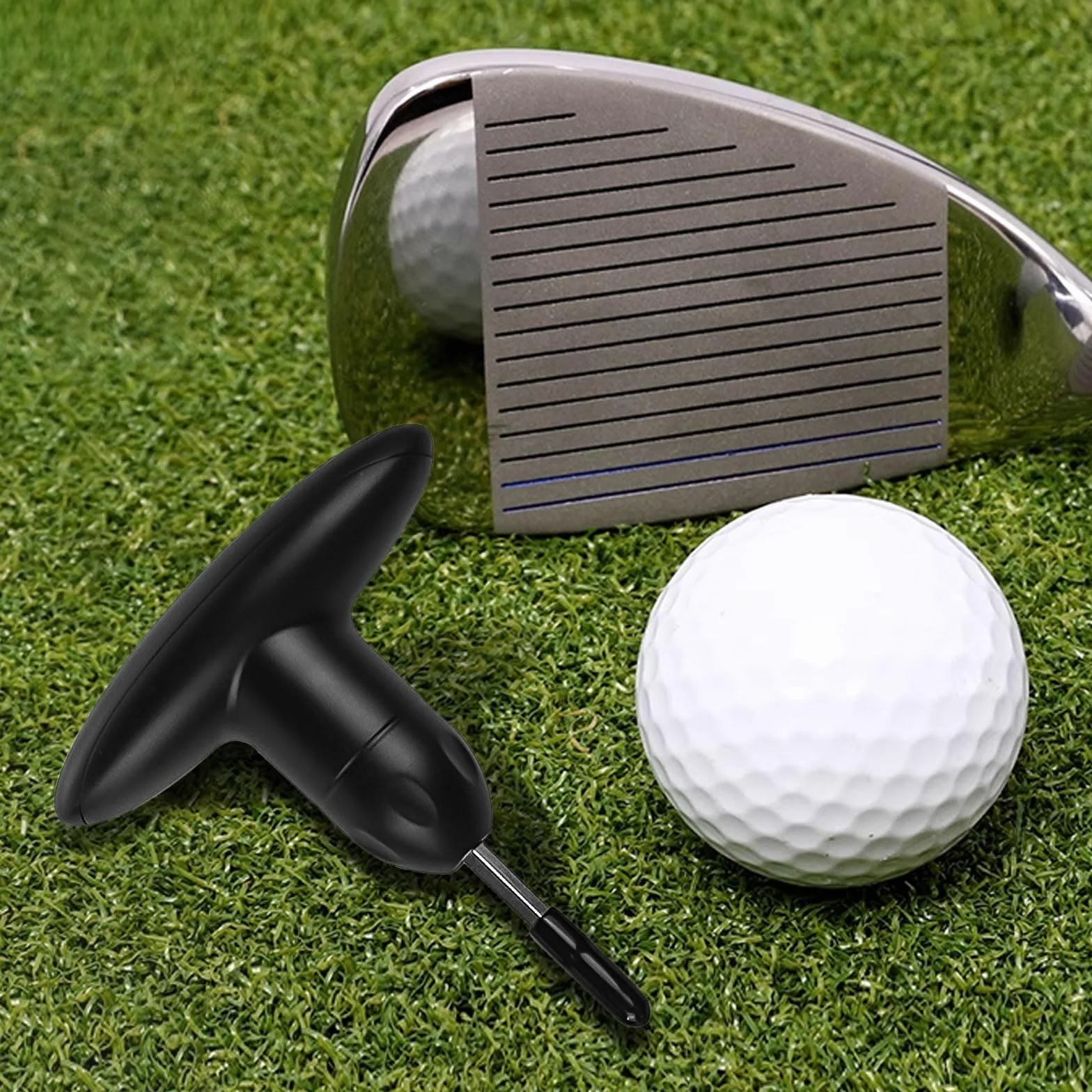 Llave de Golf Ajustable con Cabeza Protectora, Herramienta para Conductores y Palos, Negro
