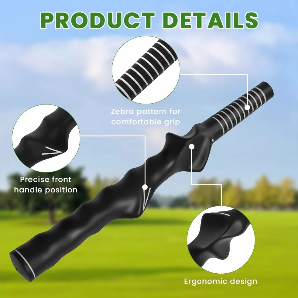 flintronic Entrenador De Agarre de Golf, Empuñadura Antideslizante Accesorios Corrección Principiante