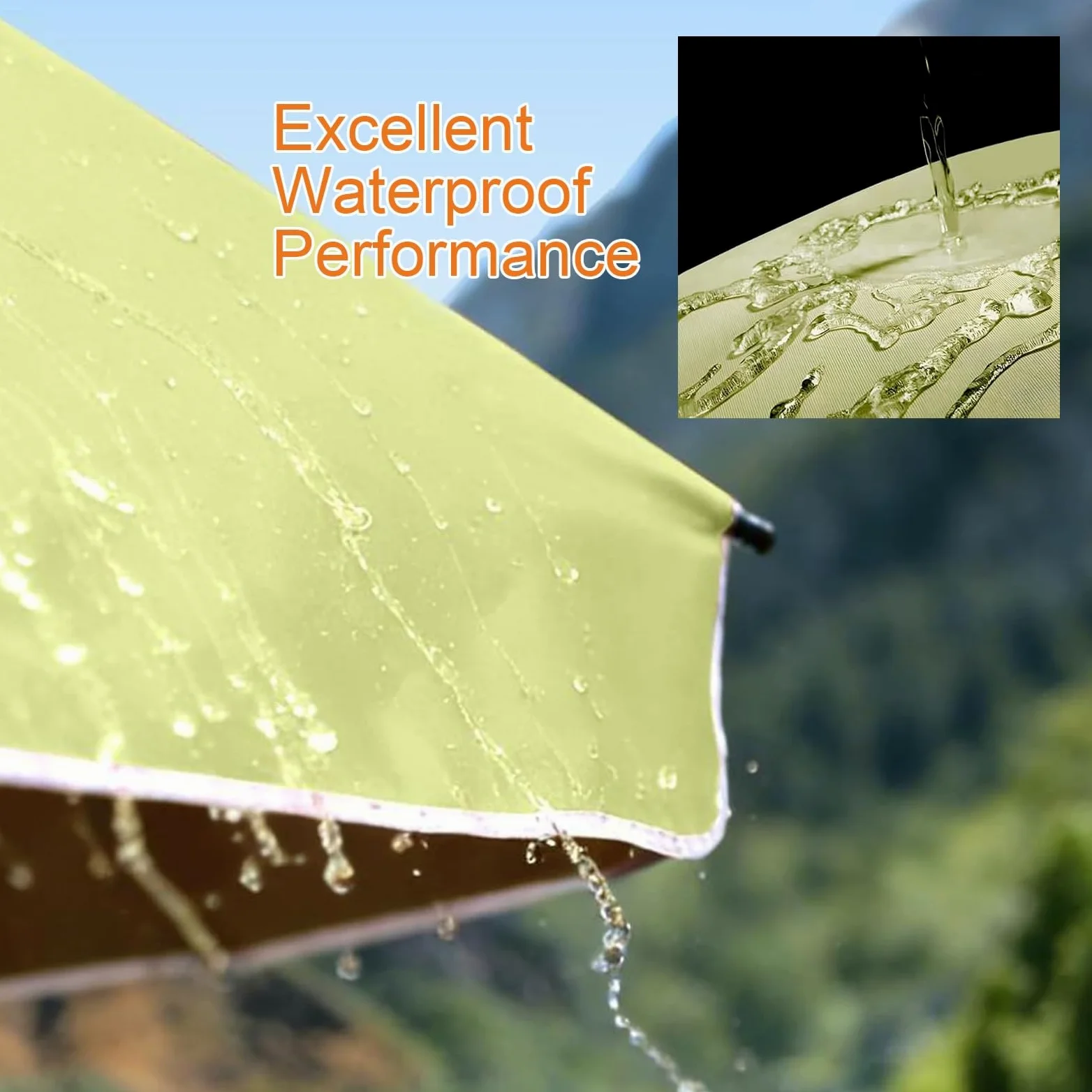 Sombrilla De Jardín Playa Con Forro Anti UV Toldo Redonda(Green,280cm) | Parasol Patios Grande con 8 Costillas, Altura Regulable, Sombrilla Mercado Para Pesca Picnic Terrazas