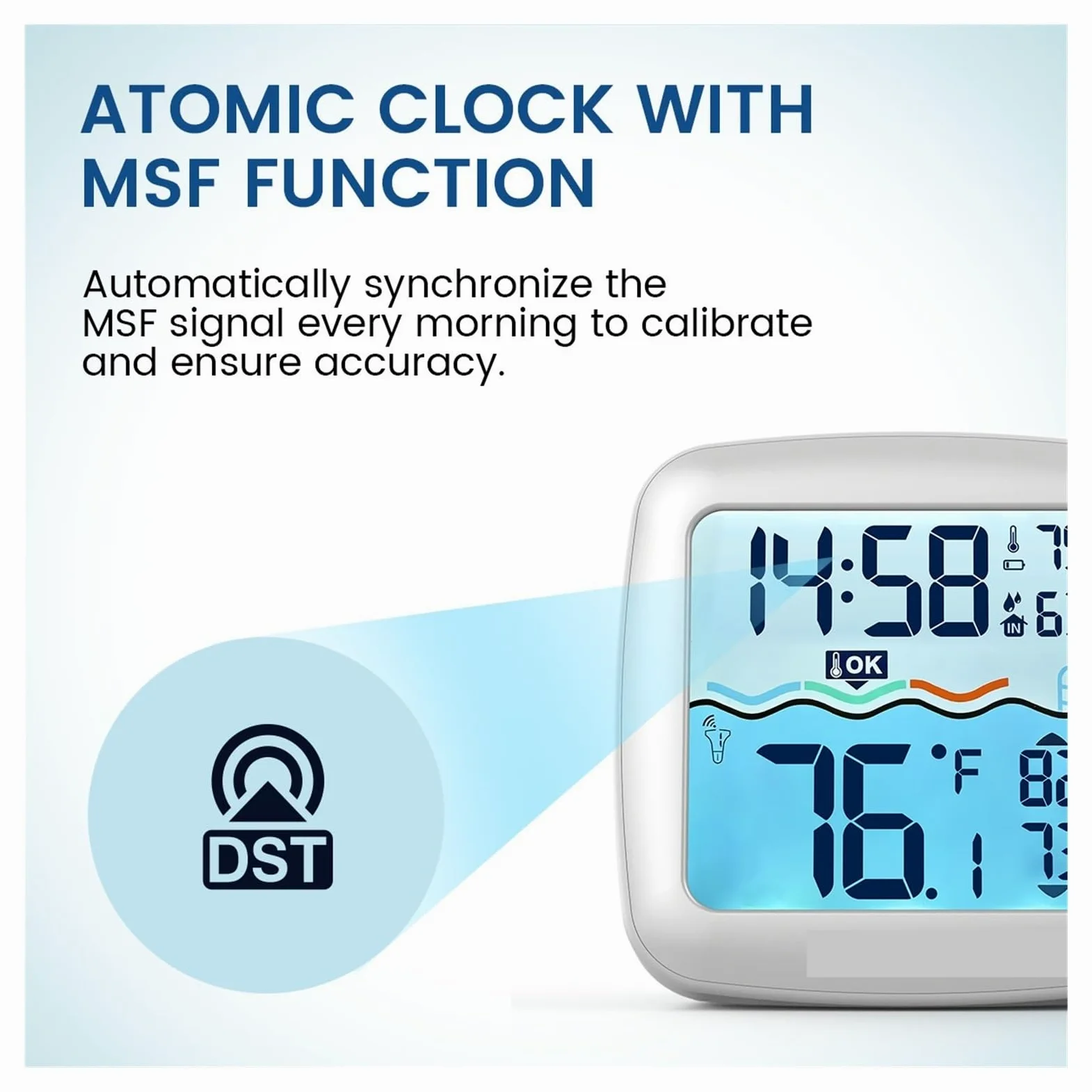 Termómetro Digital Inalámbrico Flotante For Piscina Con Reloj De Tiempo, Interior Y Exterior For Baño Mascotas, Spas Acuarios Preciso Rápido Monitorización Tiempo Real