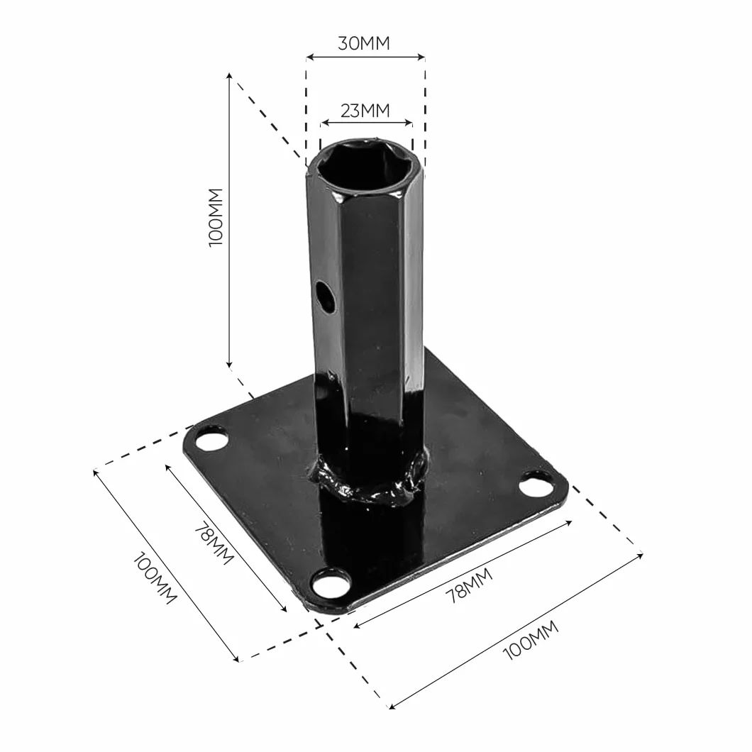 Bricoferr Par de ejes porta ruedas para motoazada – 23 mm corto