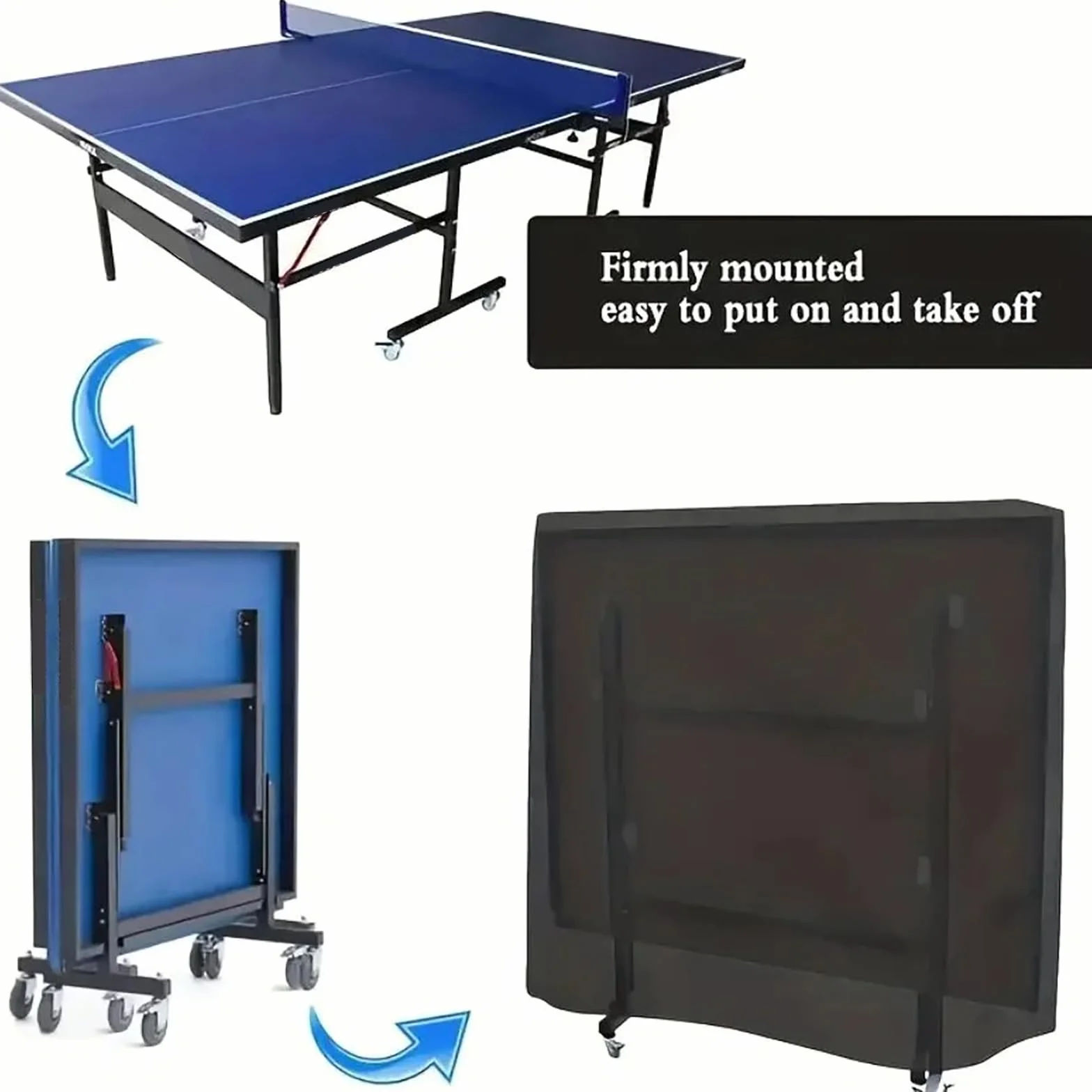 Funda Mesa Ping Pong Exterior Impermeable 165x70x185cm