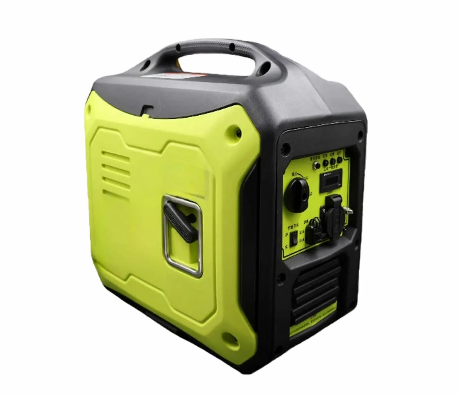 Generador de gas portátil silencioso, generador inversor de 2/3 KW para acampar al aire libre, hogar y uso - Ligero y de mano